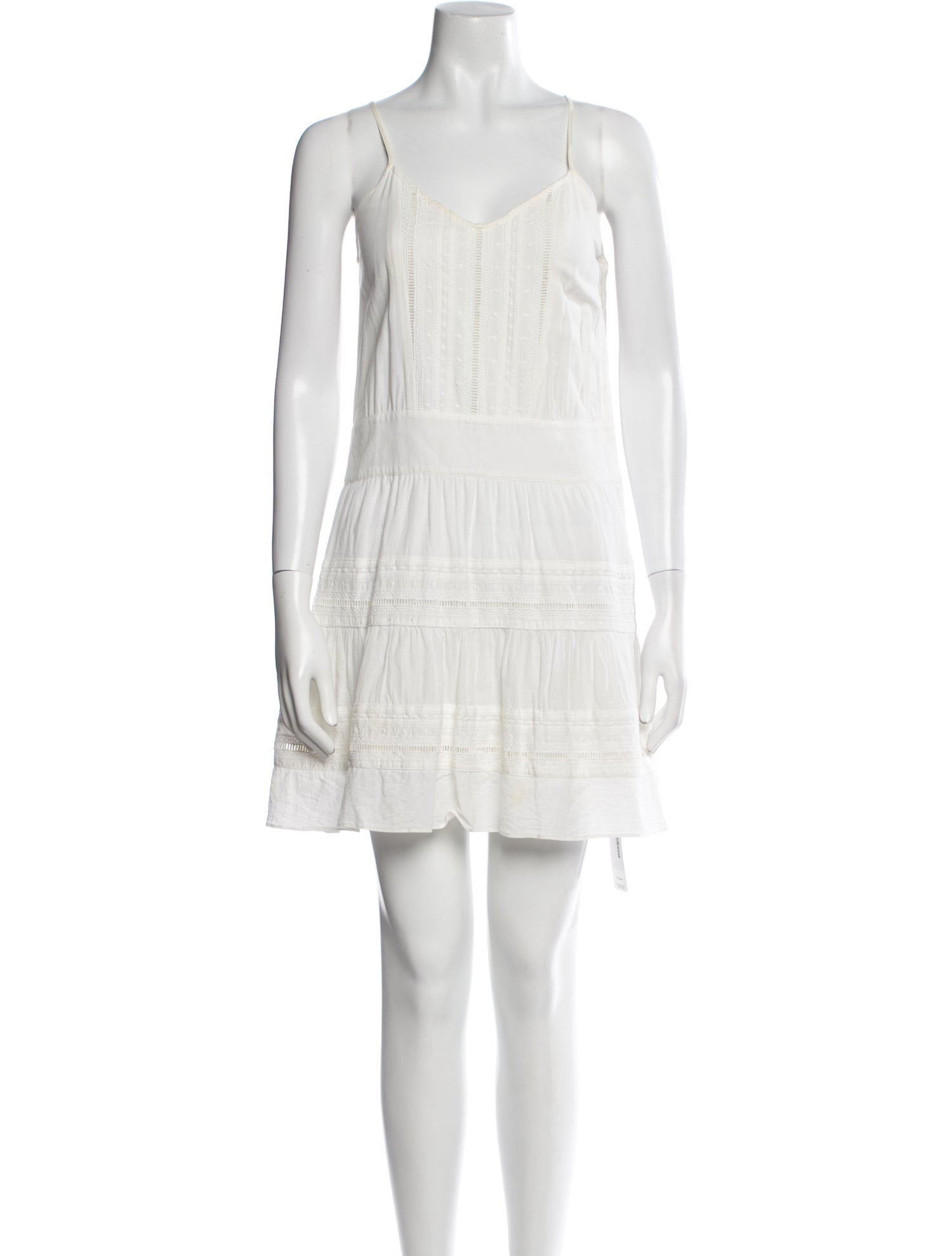 FRAME V-Neck Mini Dress