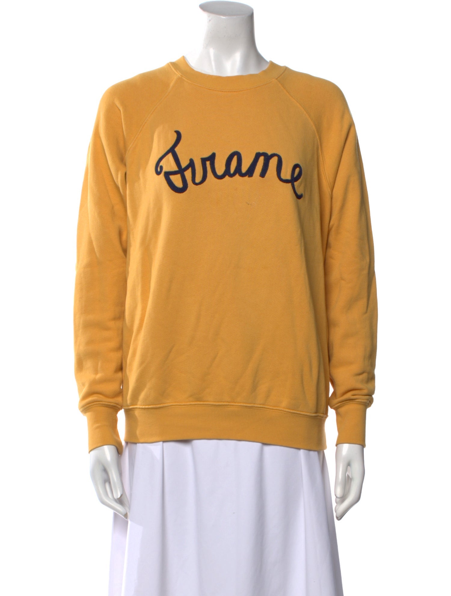 FRAME Graphic Print Crew Neck Sweatshirt