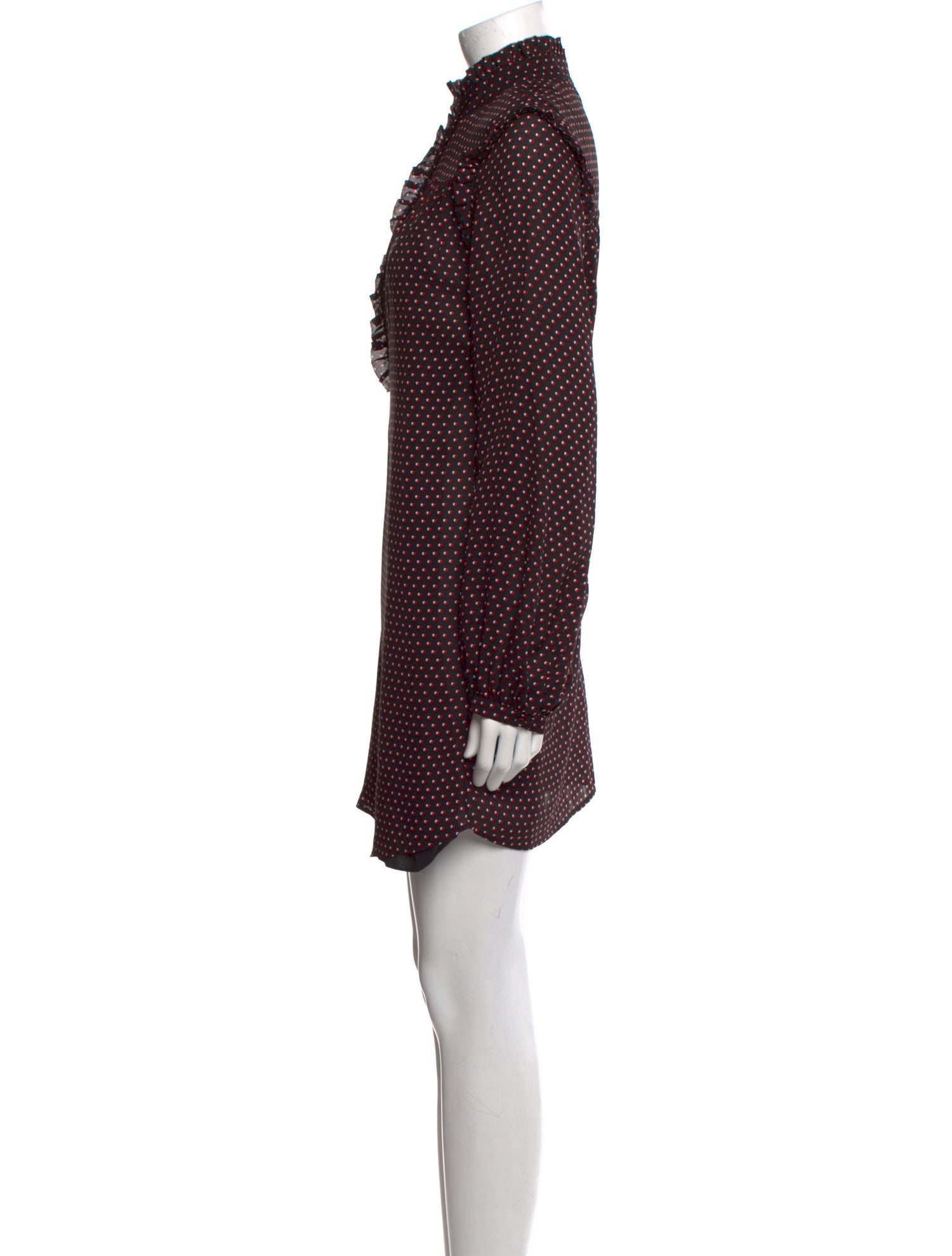 FRAME Polka Dot Print Mini Dress