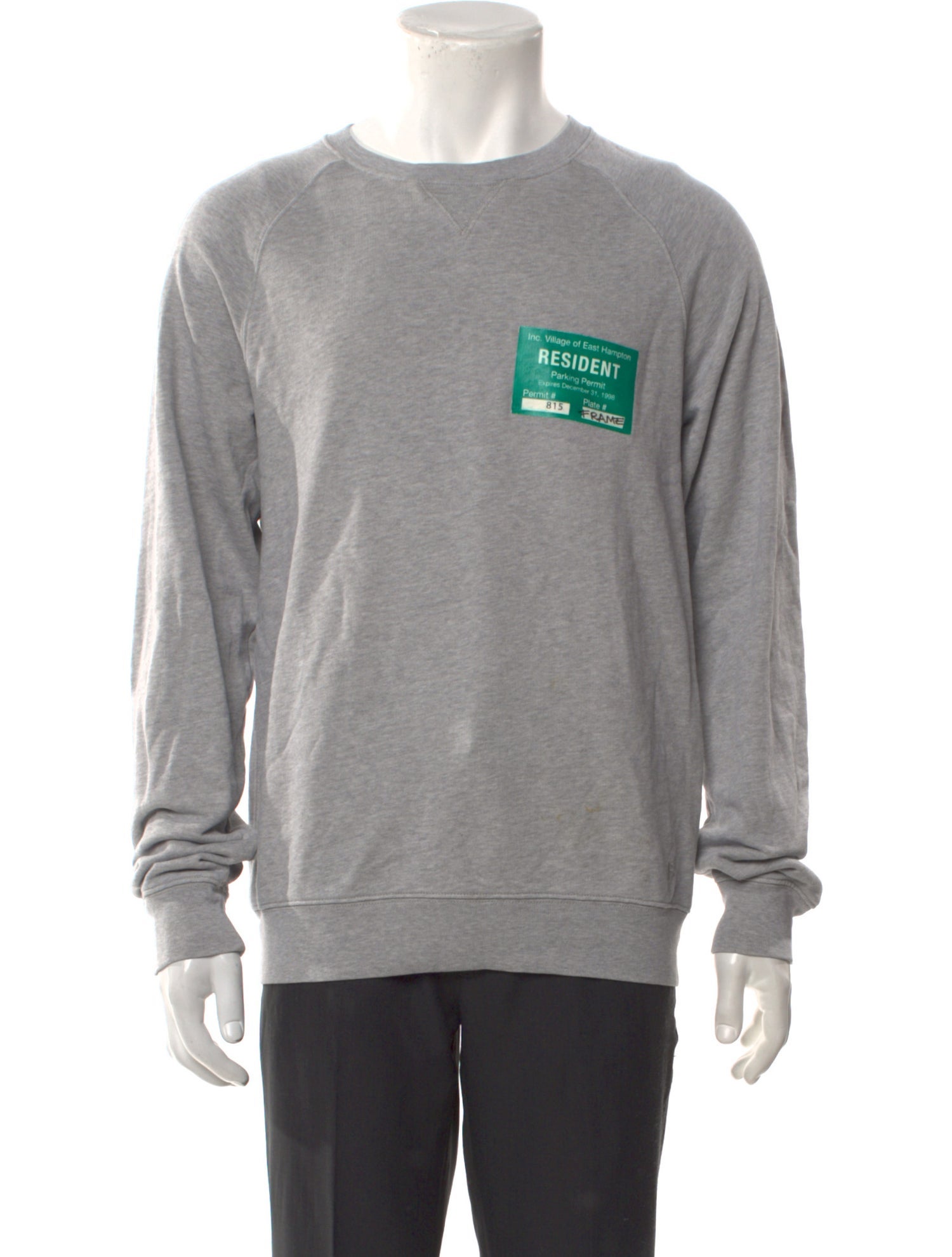 FRAME Graphic Print Crew Neck Sweatshirt