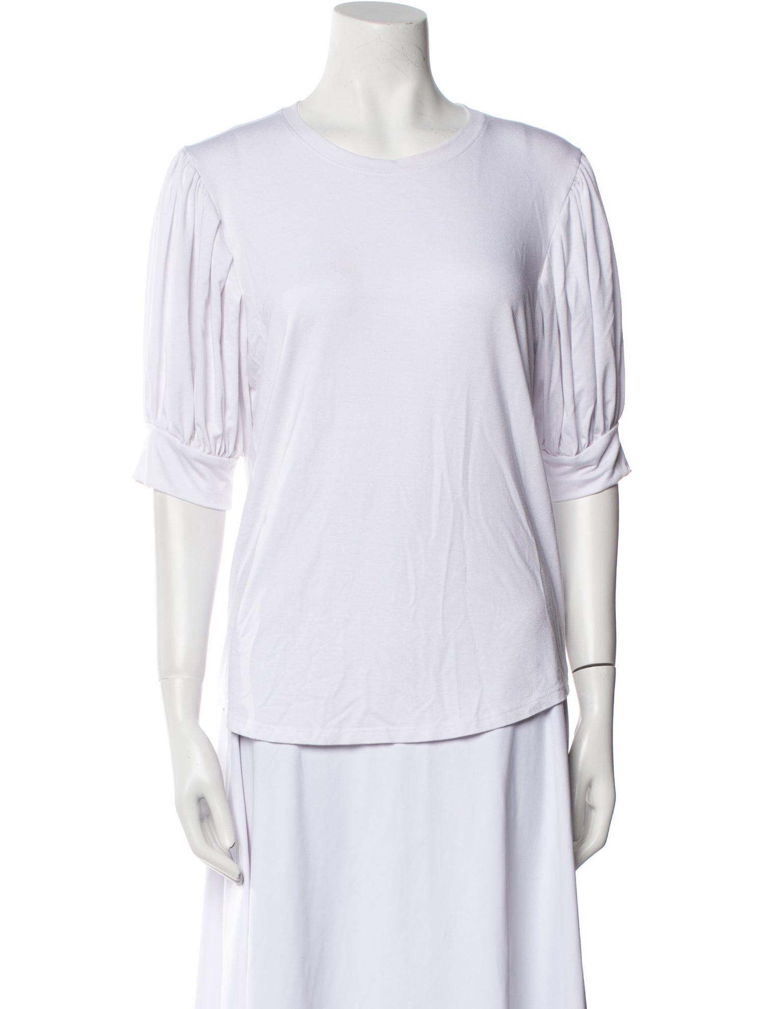 FRAME Crew Neck Three-Quarter Sleeve T-Shirt