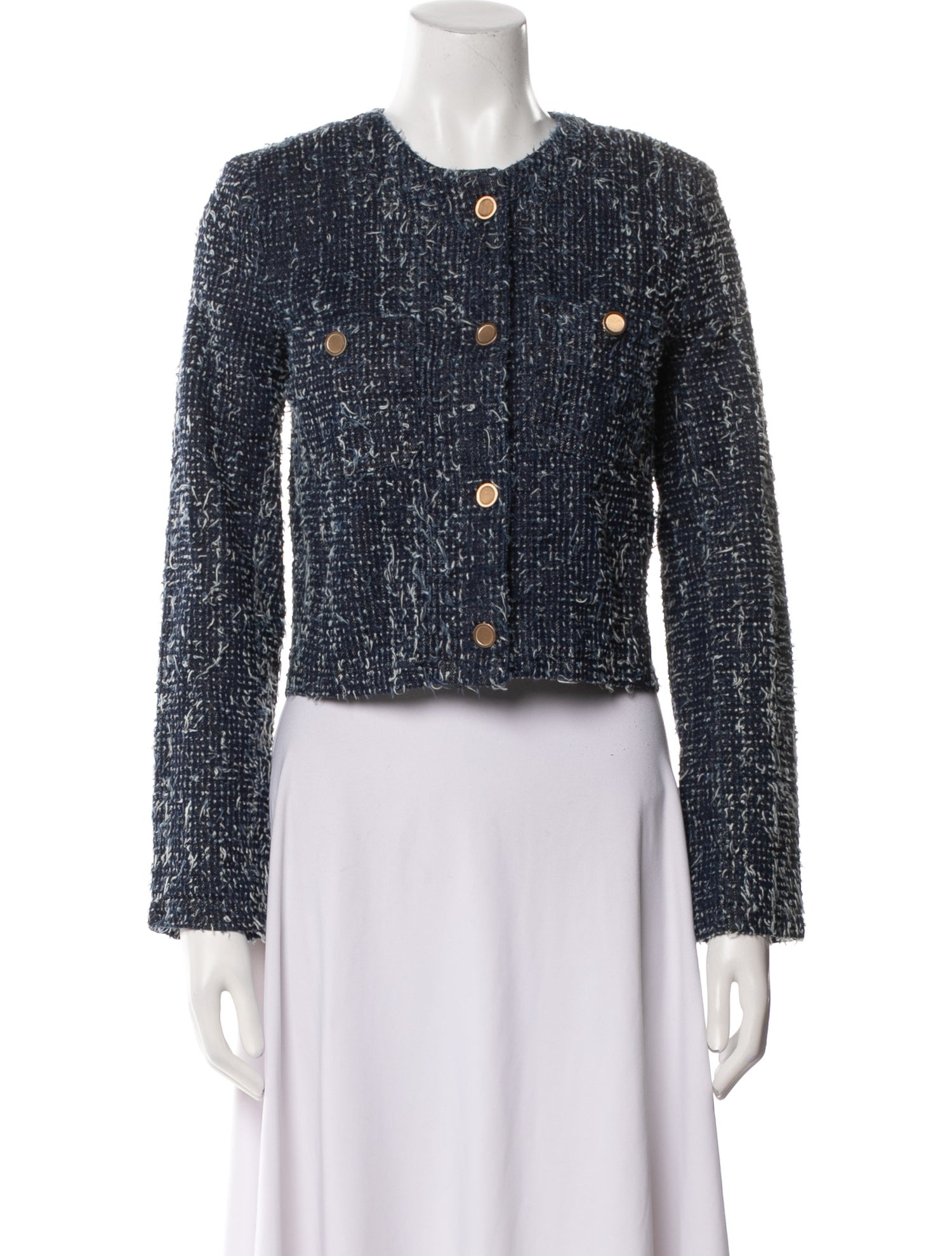 FRAME Tweed Tweed Pattern Jacket