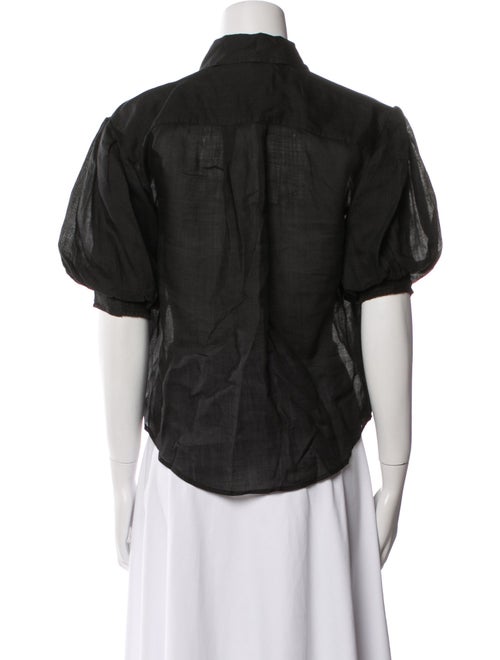 FRAME Short Sleeve Button-Up Top