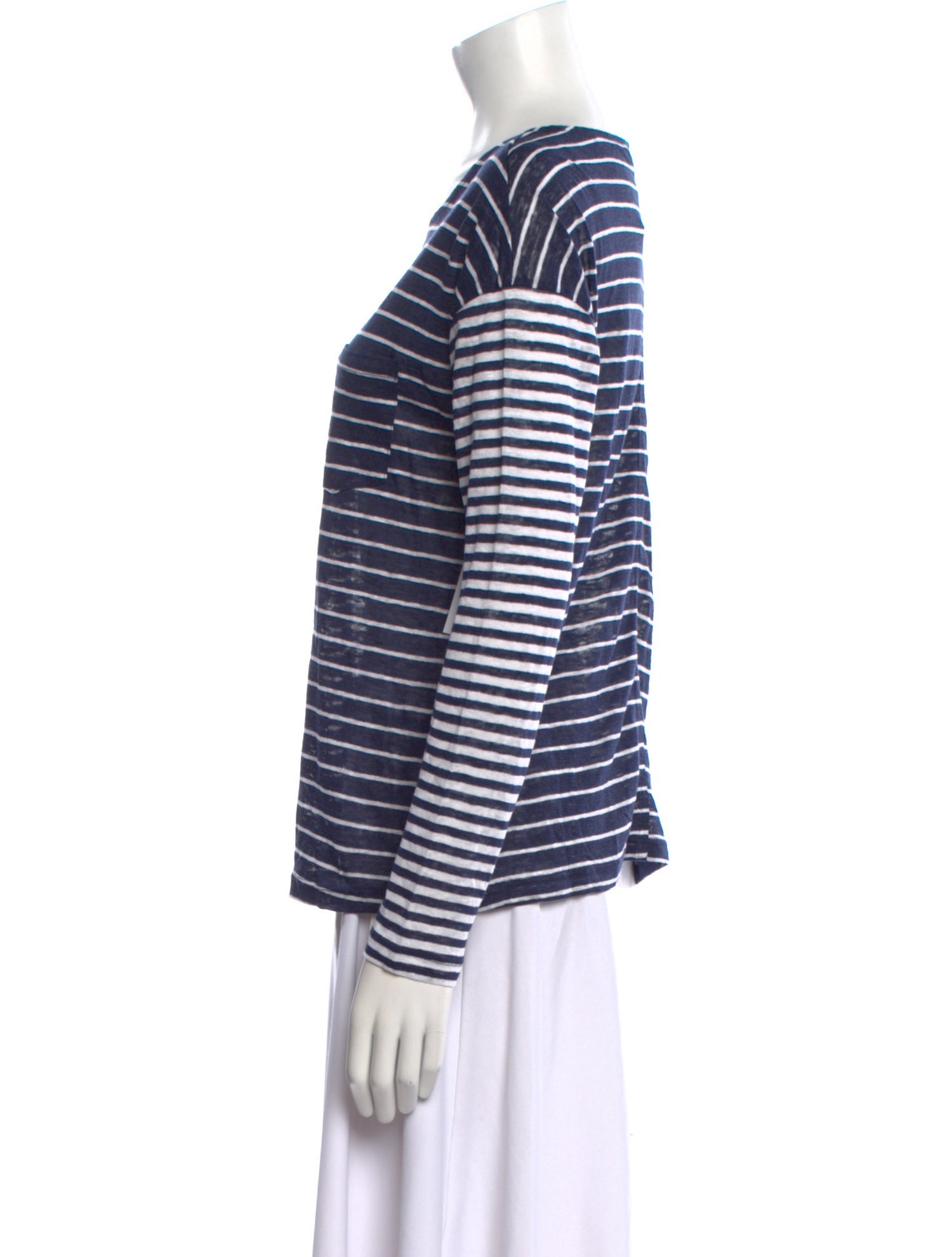 FRAME Linen Striped Top w/ Tags