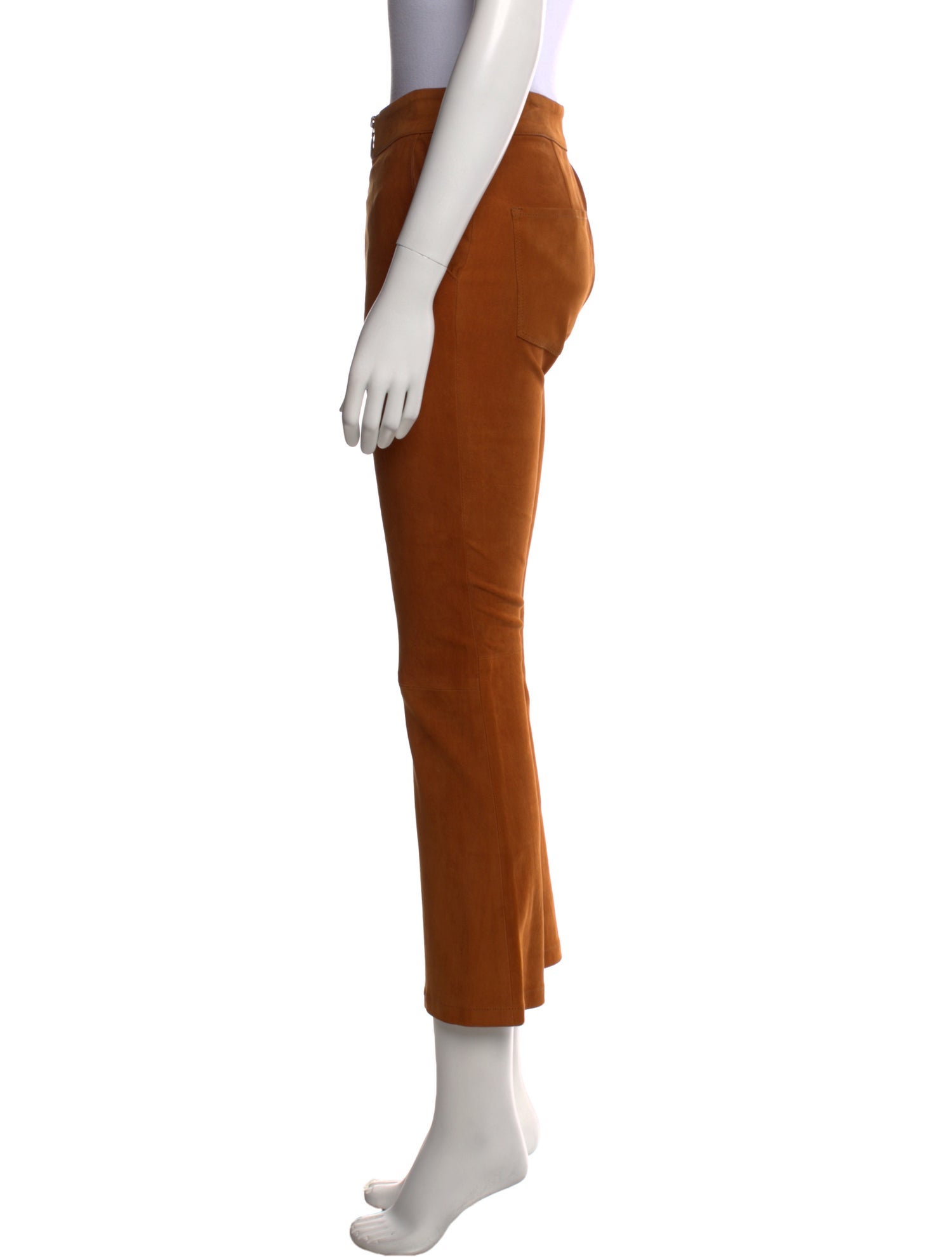 FRAME Leather Straight Leg Pants