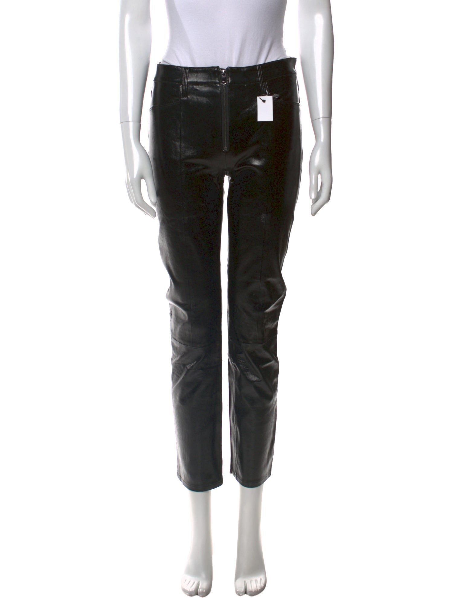 FRAME Lamb Leather Straight Leg Pants w/ Tags