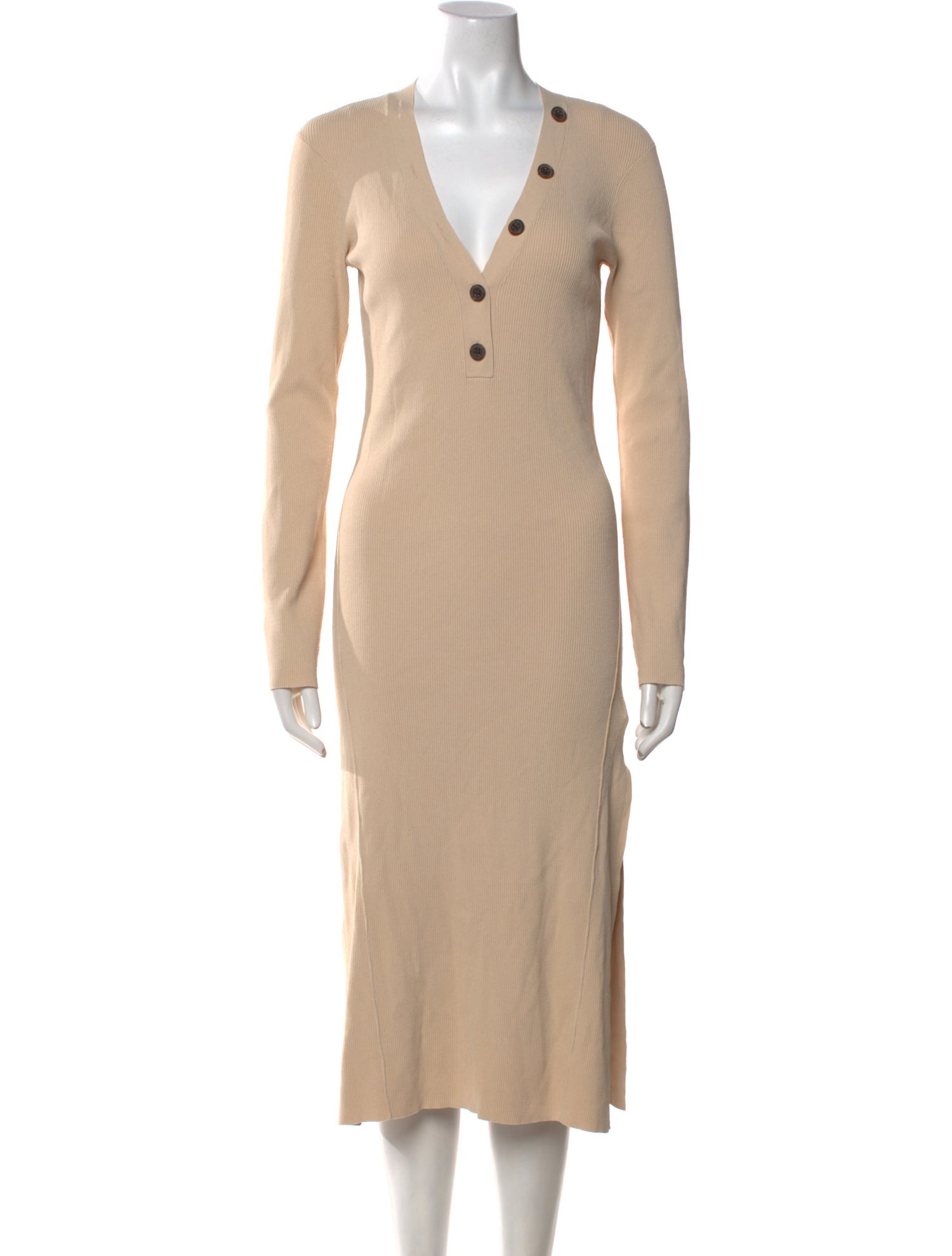 FRAME V-Neck Midi Length Dress