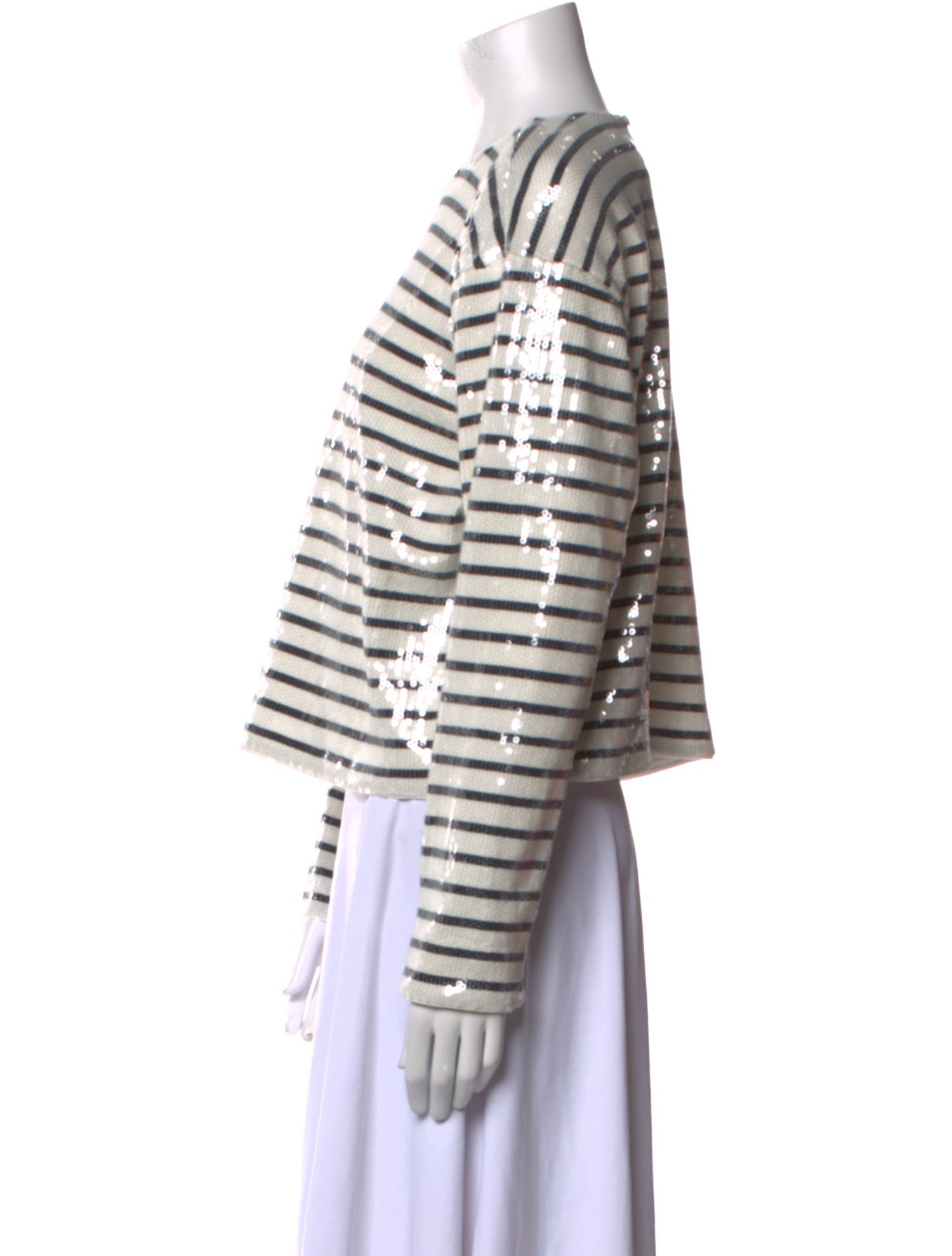 FRAME Striped Crew Neck Top w/ Tags