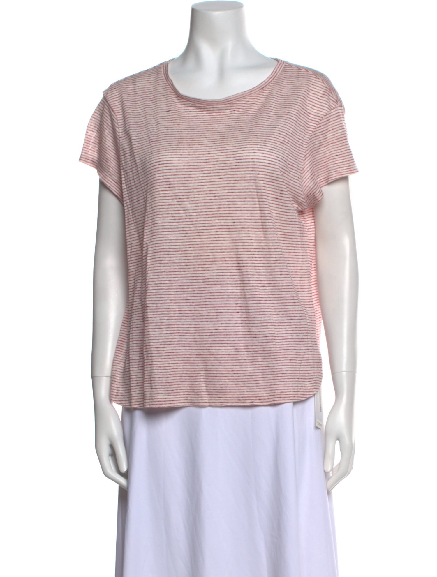 FRAME Linen Striped T-Shirt