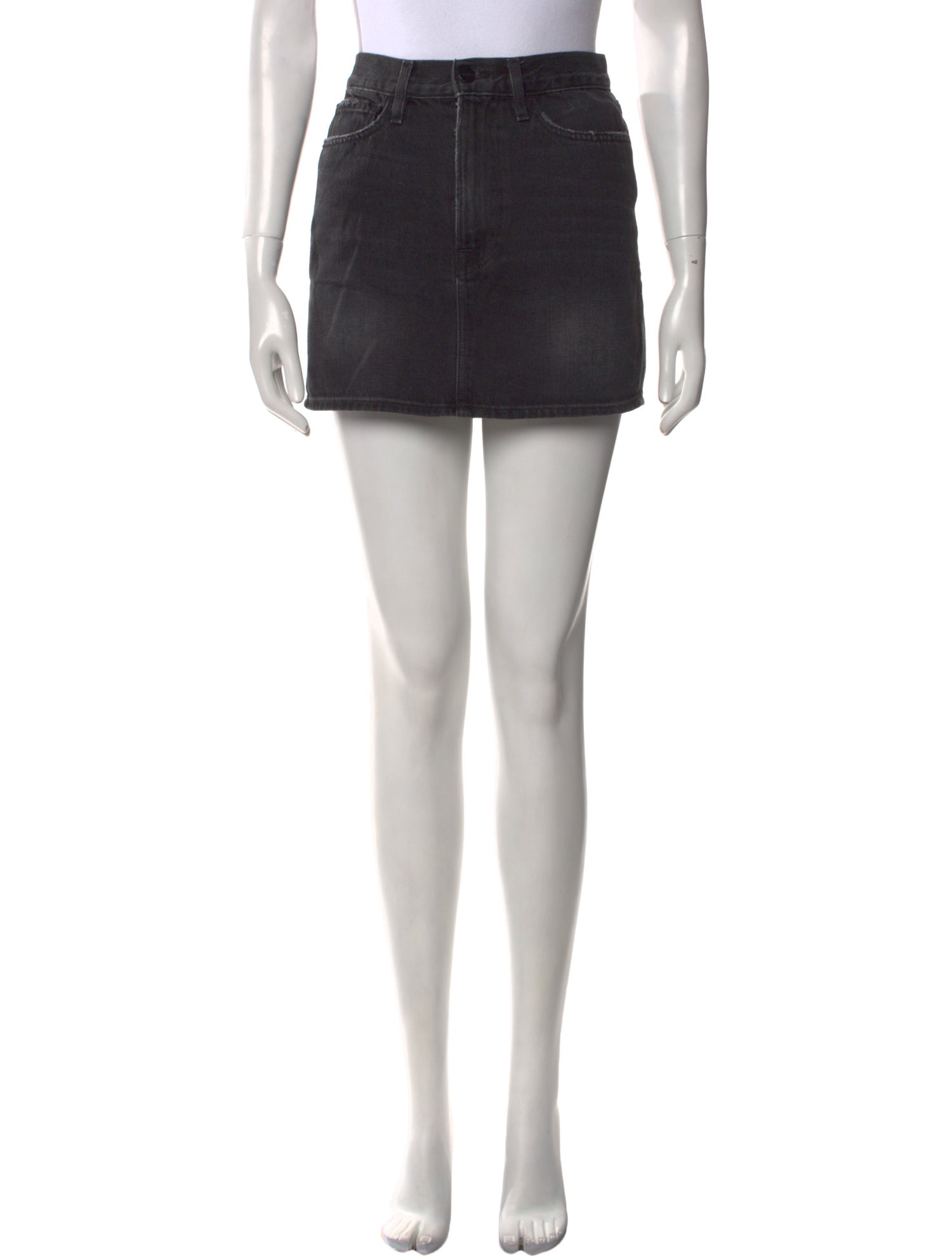 FRAME Distressed Accents Mini Skirt