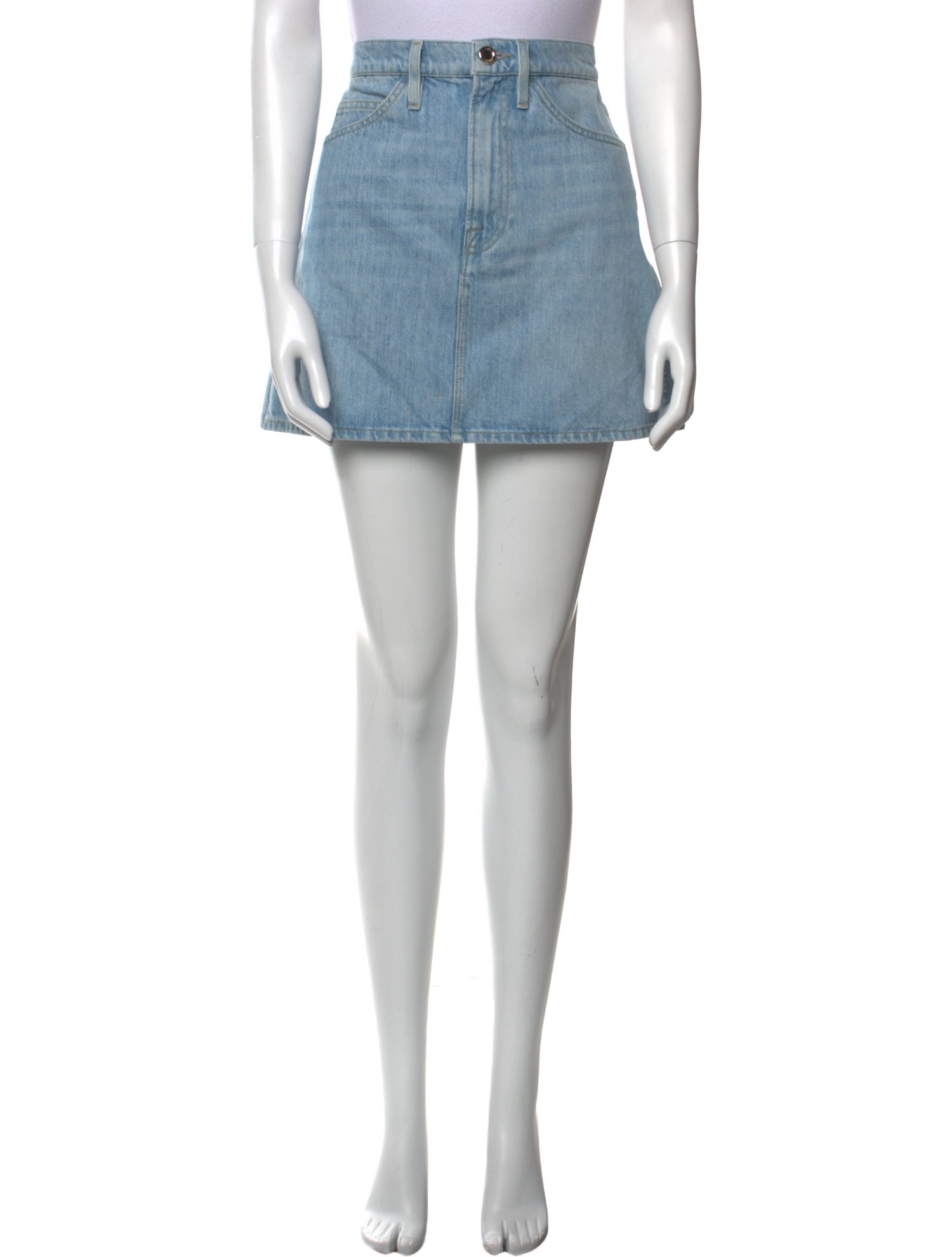 FRAME Distressed Accents Mini Skirt