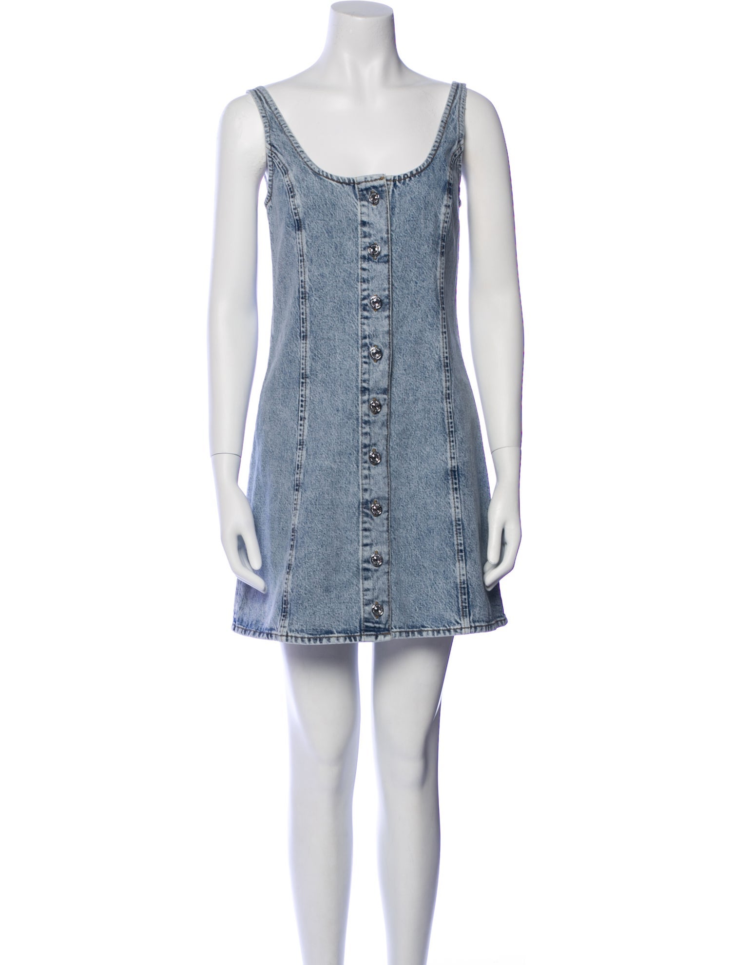 FRAME Scoop Neck Mini Dress