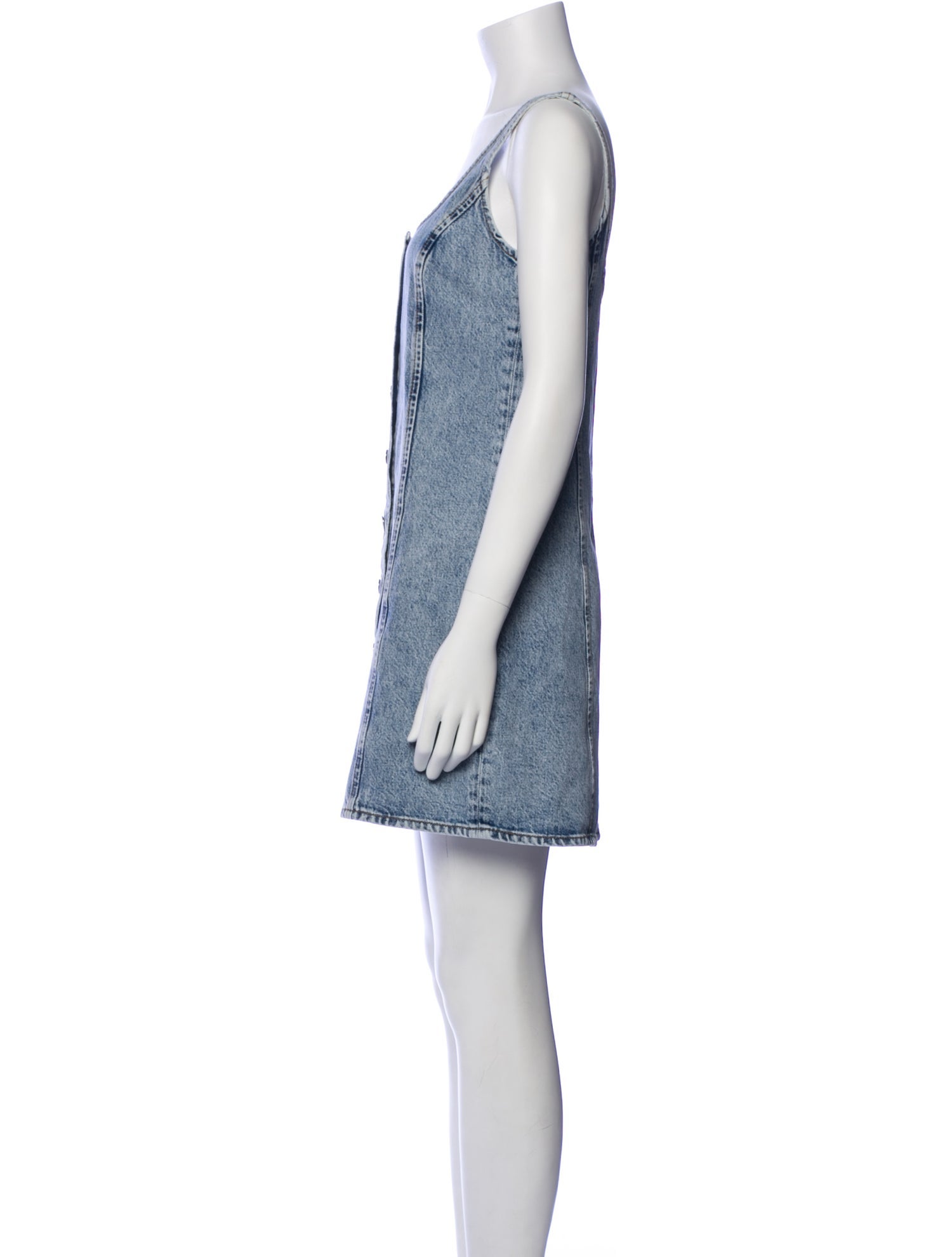 FRAME Scoop Neck Mini Dress