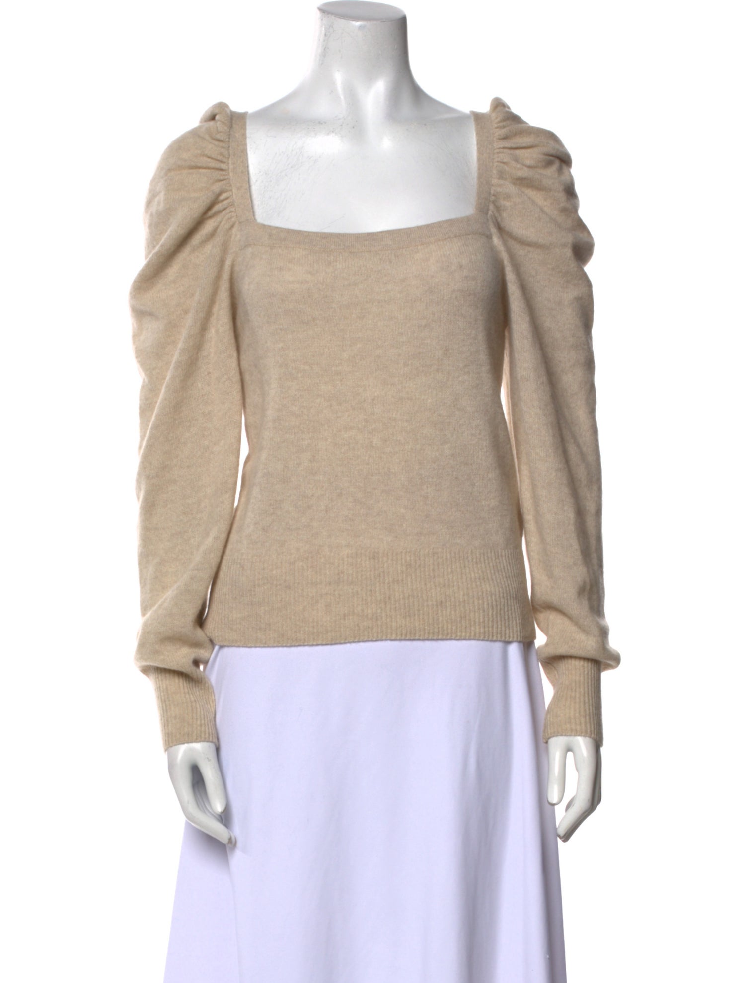 FRAME Cashmere Square Neckline Sweater