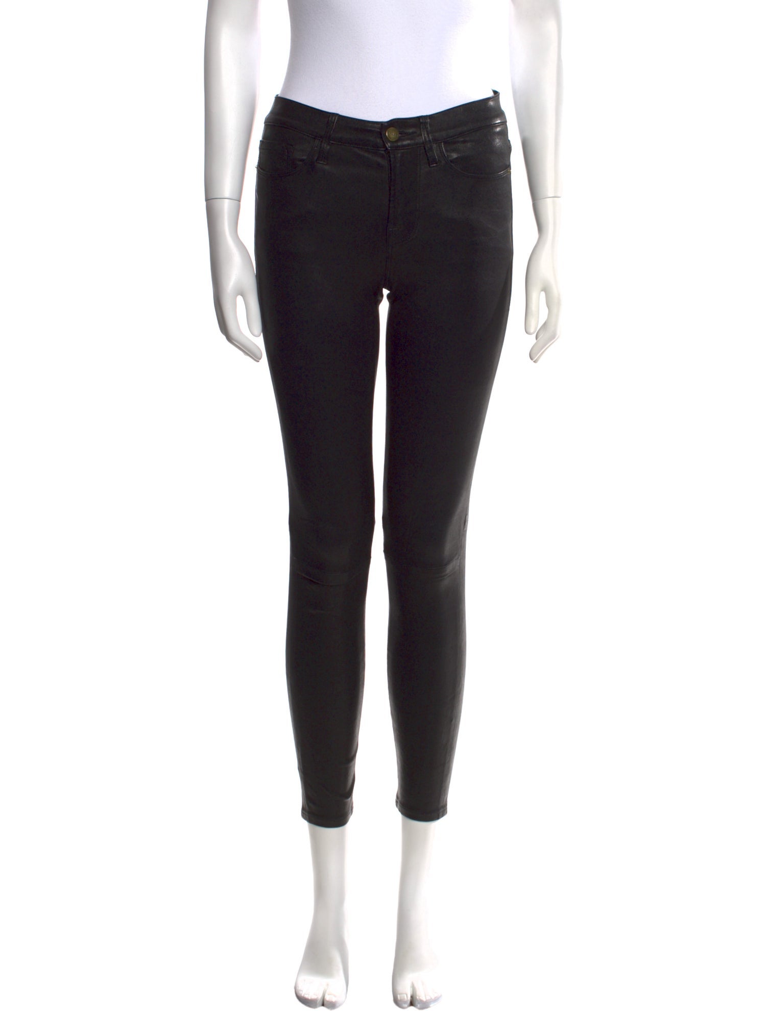 FRAME Lamb Leather Skinny Leg Pants