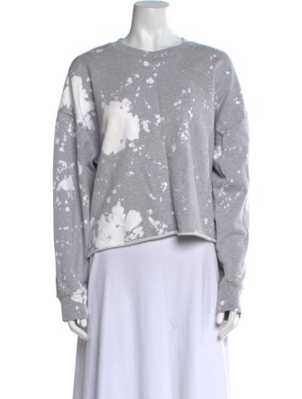 FRAME Floral Print Crew Neck Top