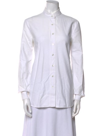 FRAME Long Sleeve Button-Up Top