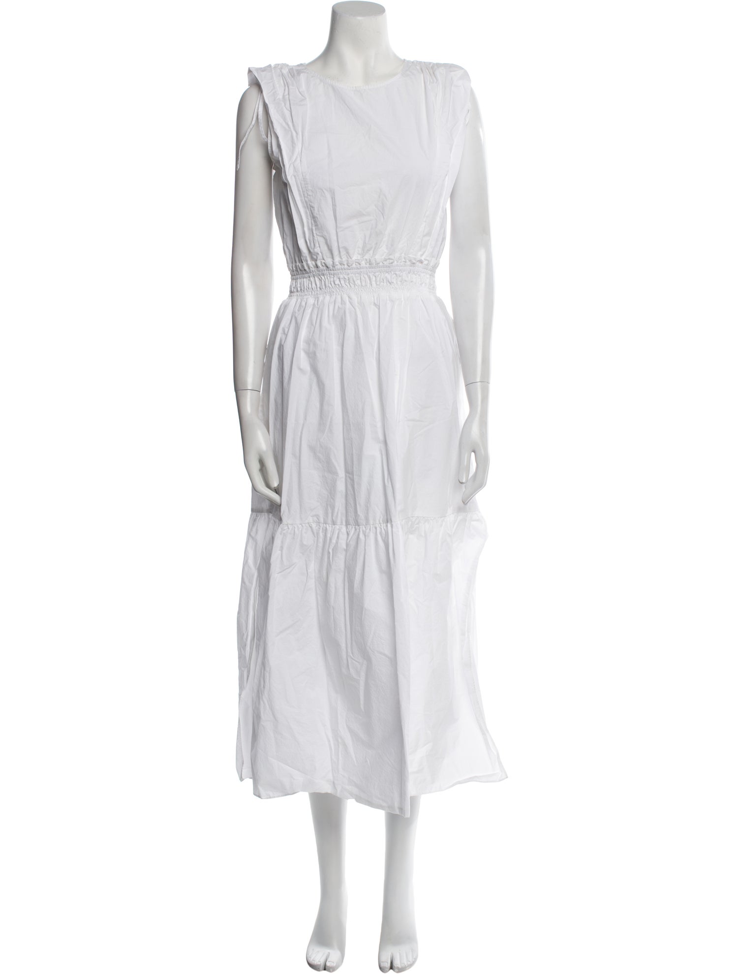 FRAME Scoop Neck Long Dress