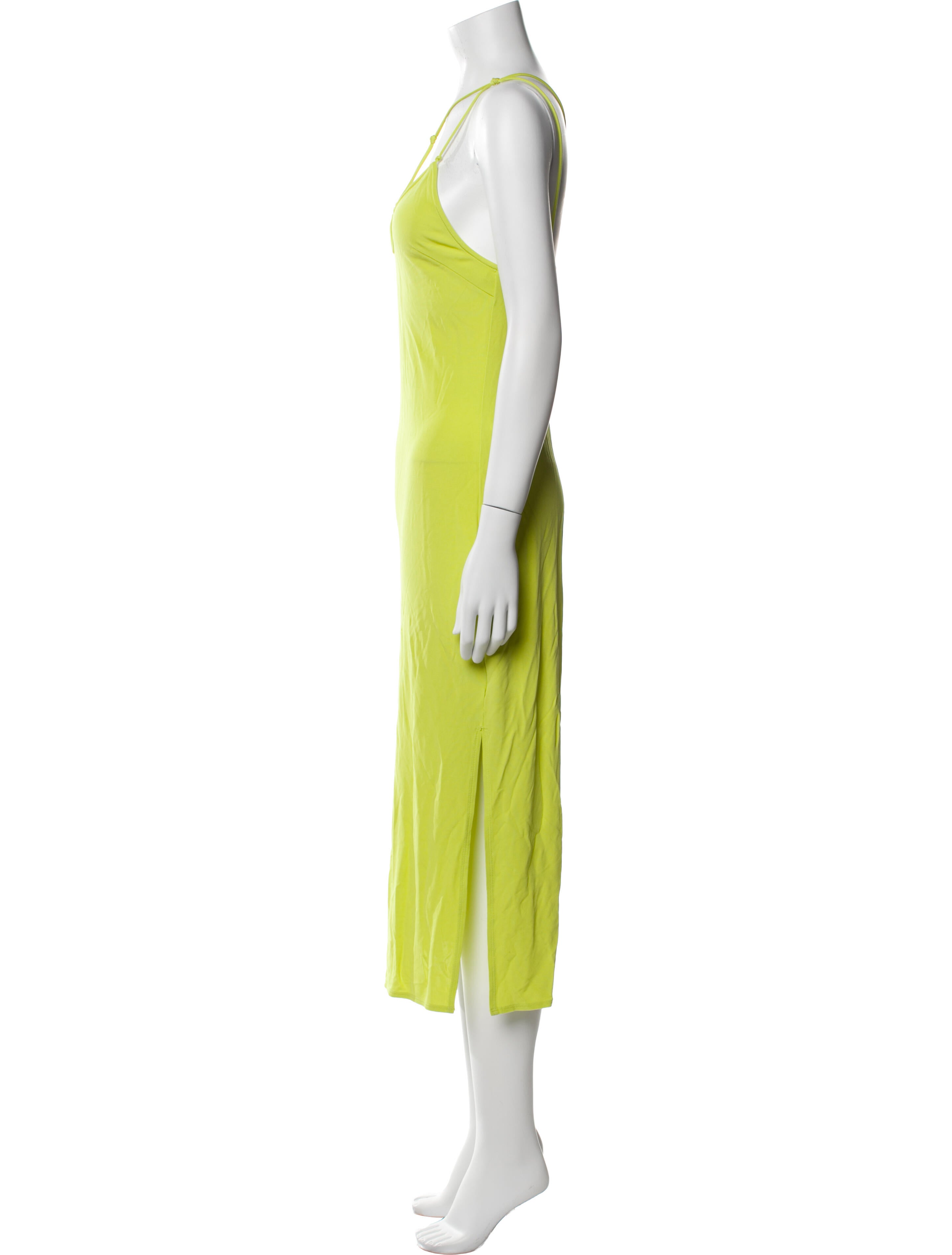 FRAME V-Neck Midi Length Dress