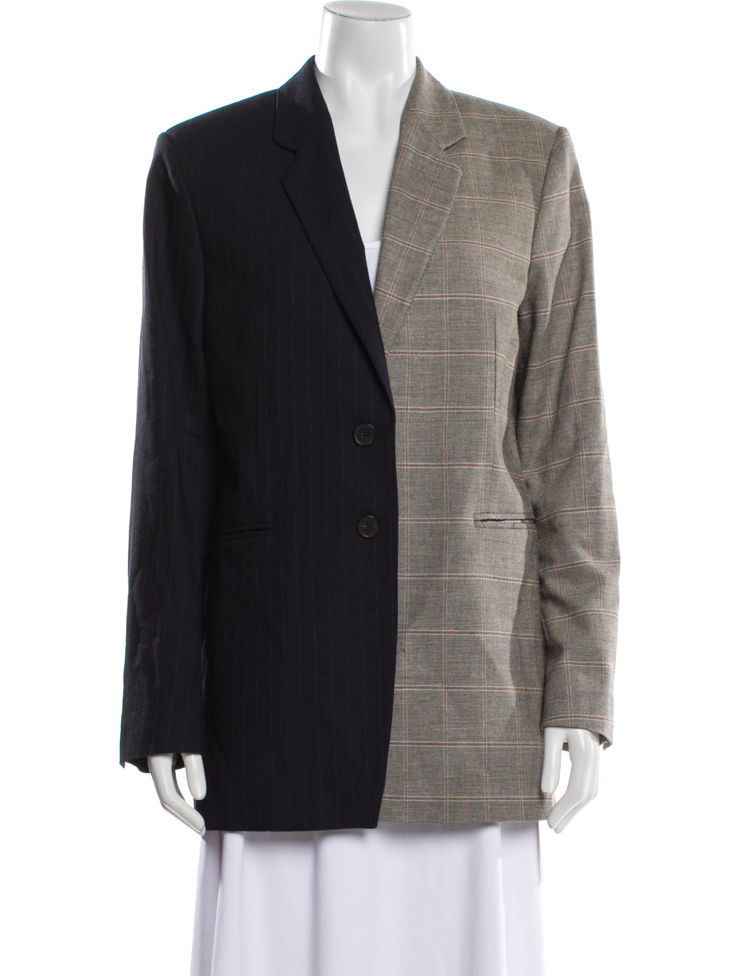 FRAME Plaid Print Blazer