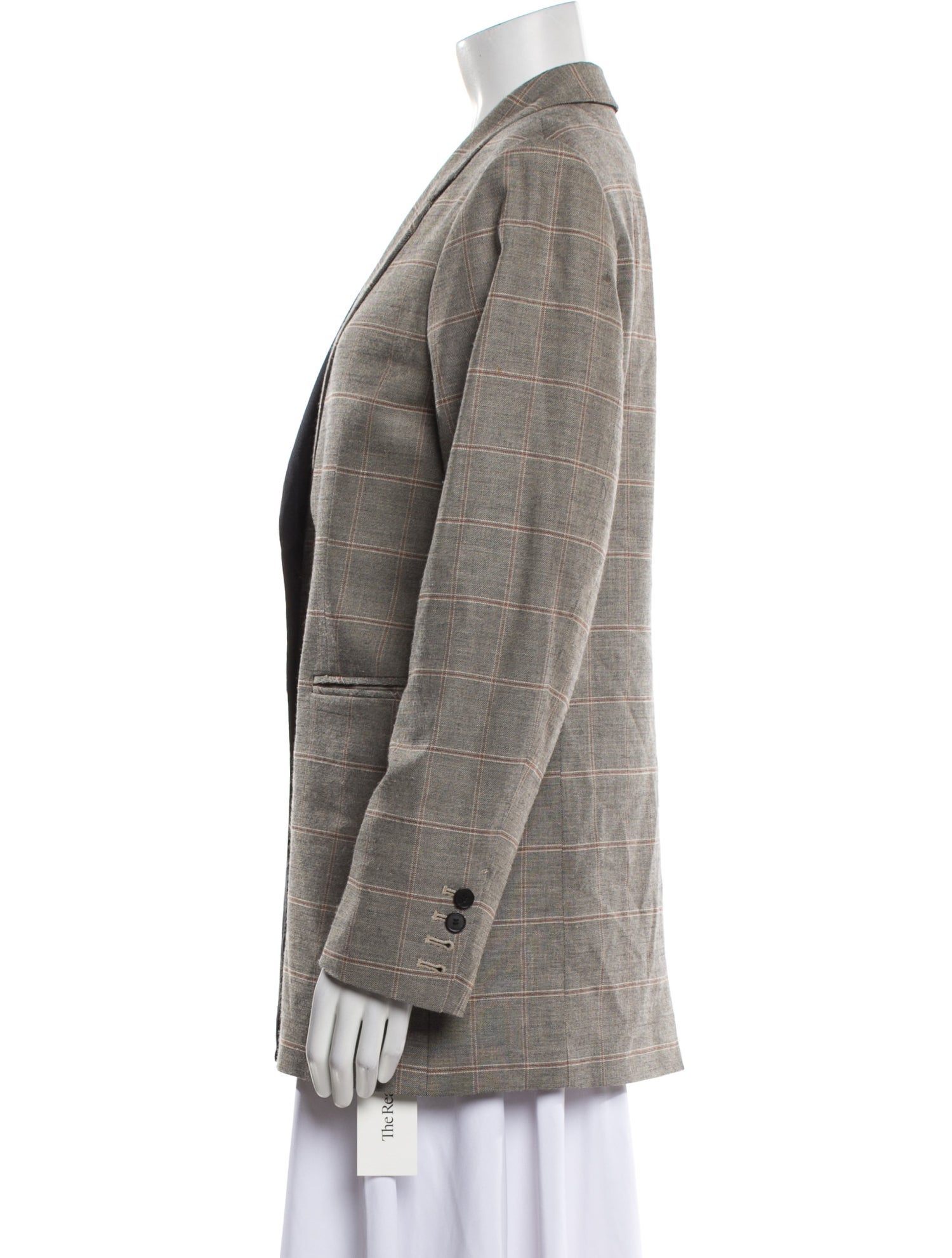 FRAME Plaid Print Blazer