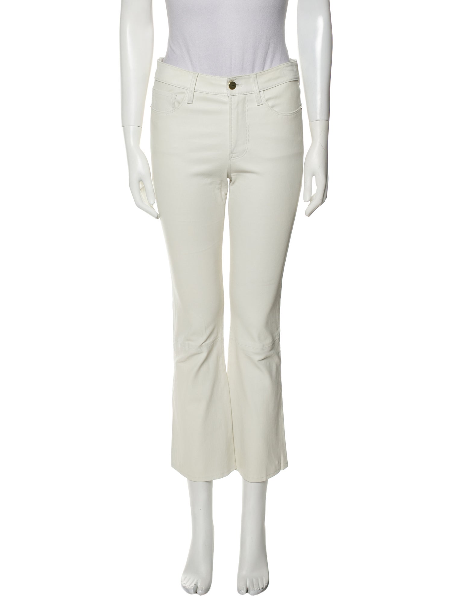 FRAME Lamb Leather Straight Leg Pants