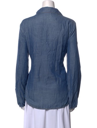 FRAME Long Sleeve Button-Up Top