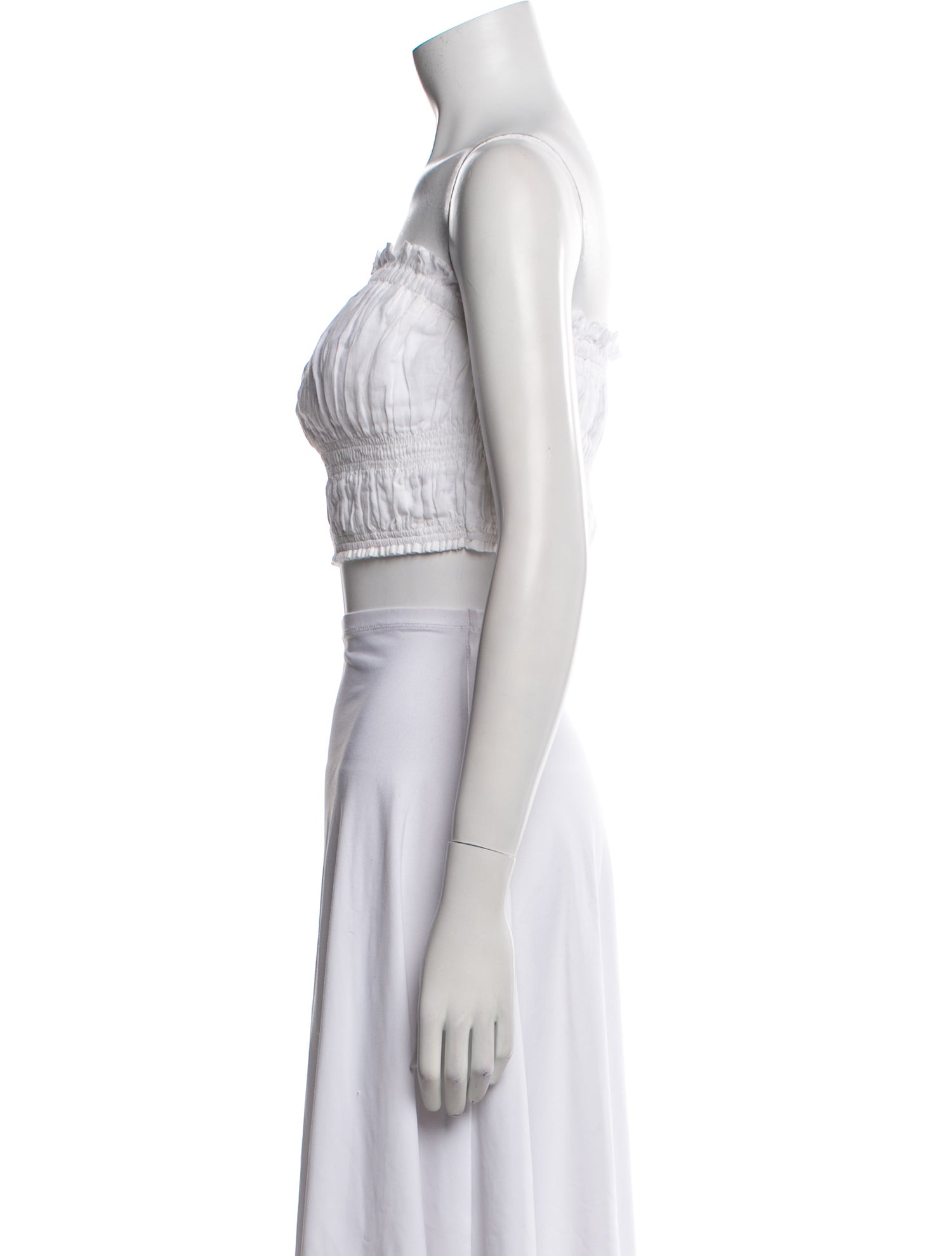 FRAME Strapless Crop Top