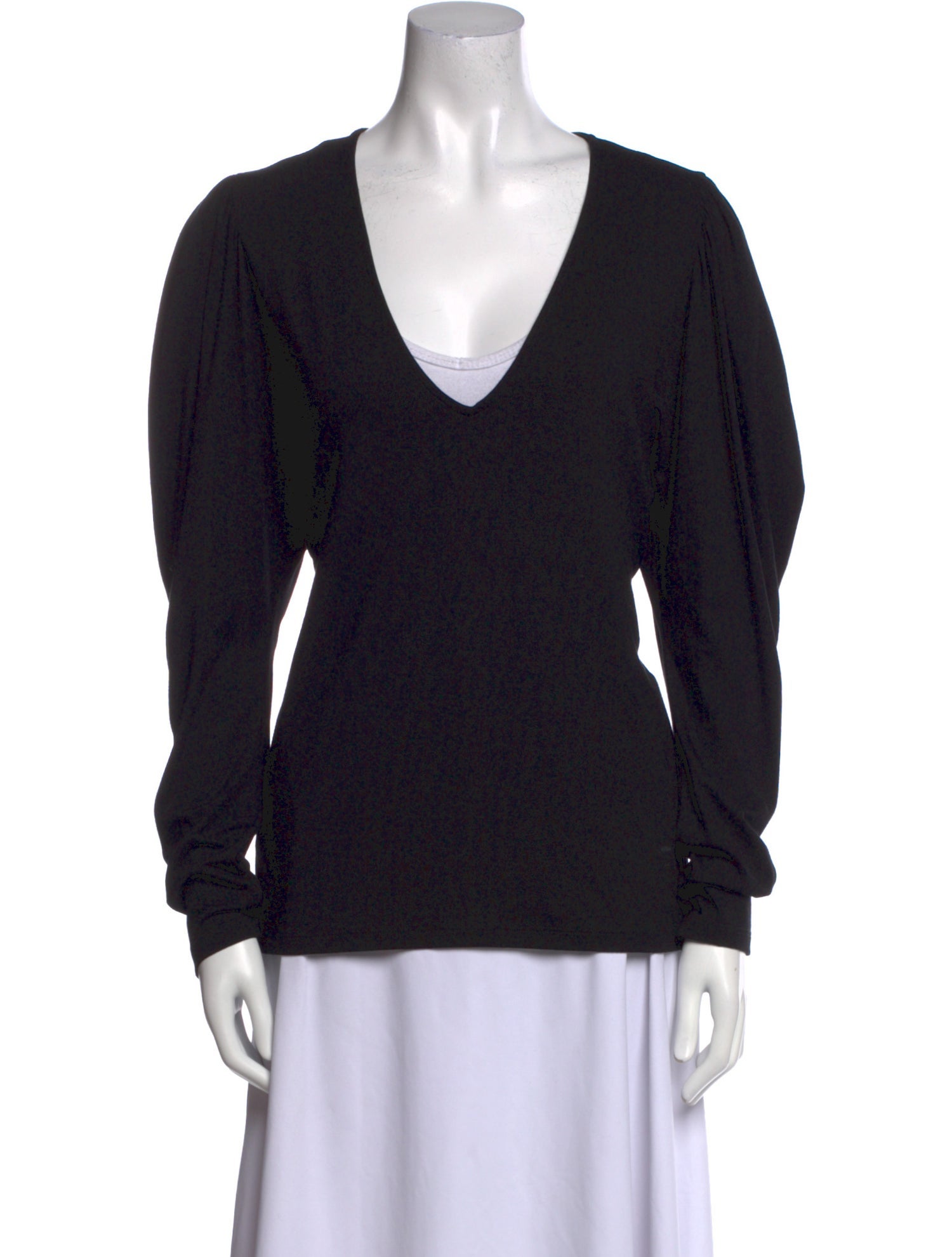 FRAME V-Neck Long Sleeve Top