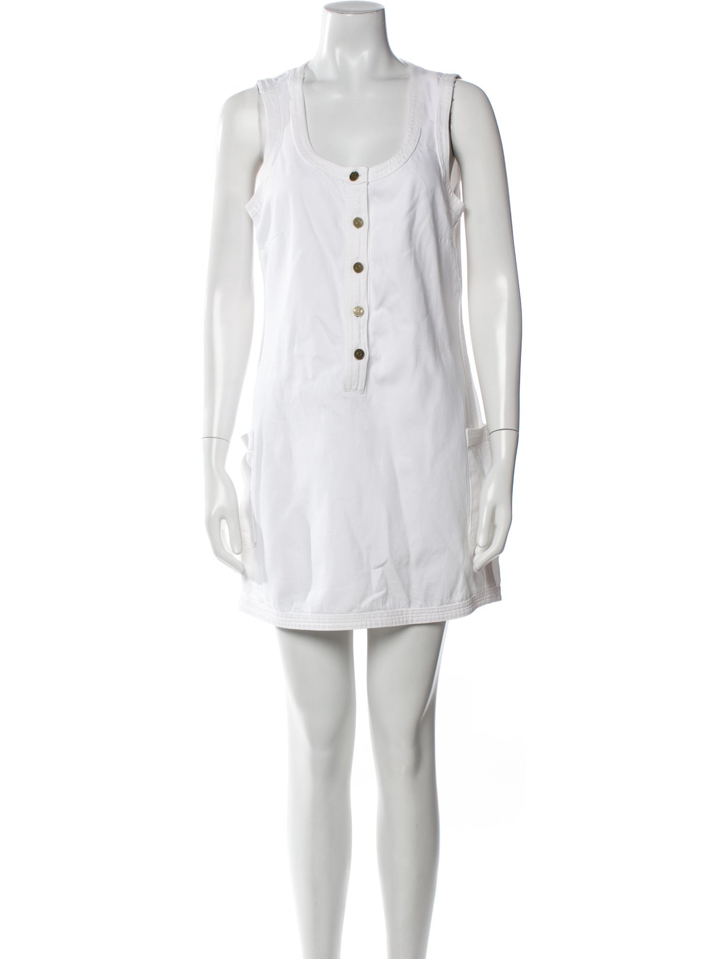 FRAME Scoop Neck Mini Dress