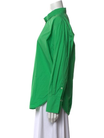 FRAME Long Sleeve Button-Up Top