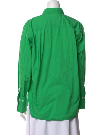 FRAME Long Sleeve Button-Up Top