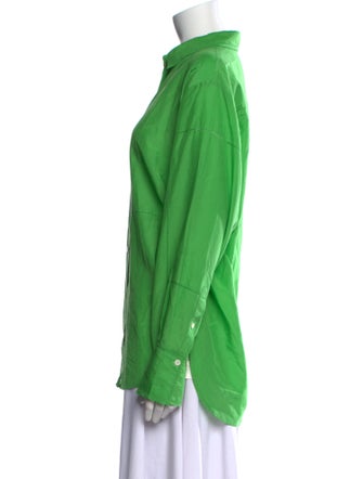 FRAME Long Sleeve Button-Up Top