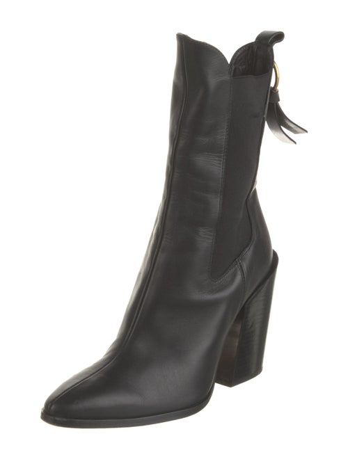 FRAME Leather Lace-Up Boots