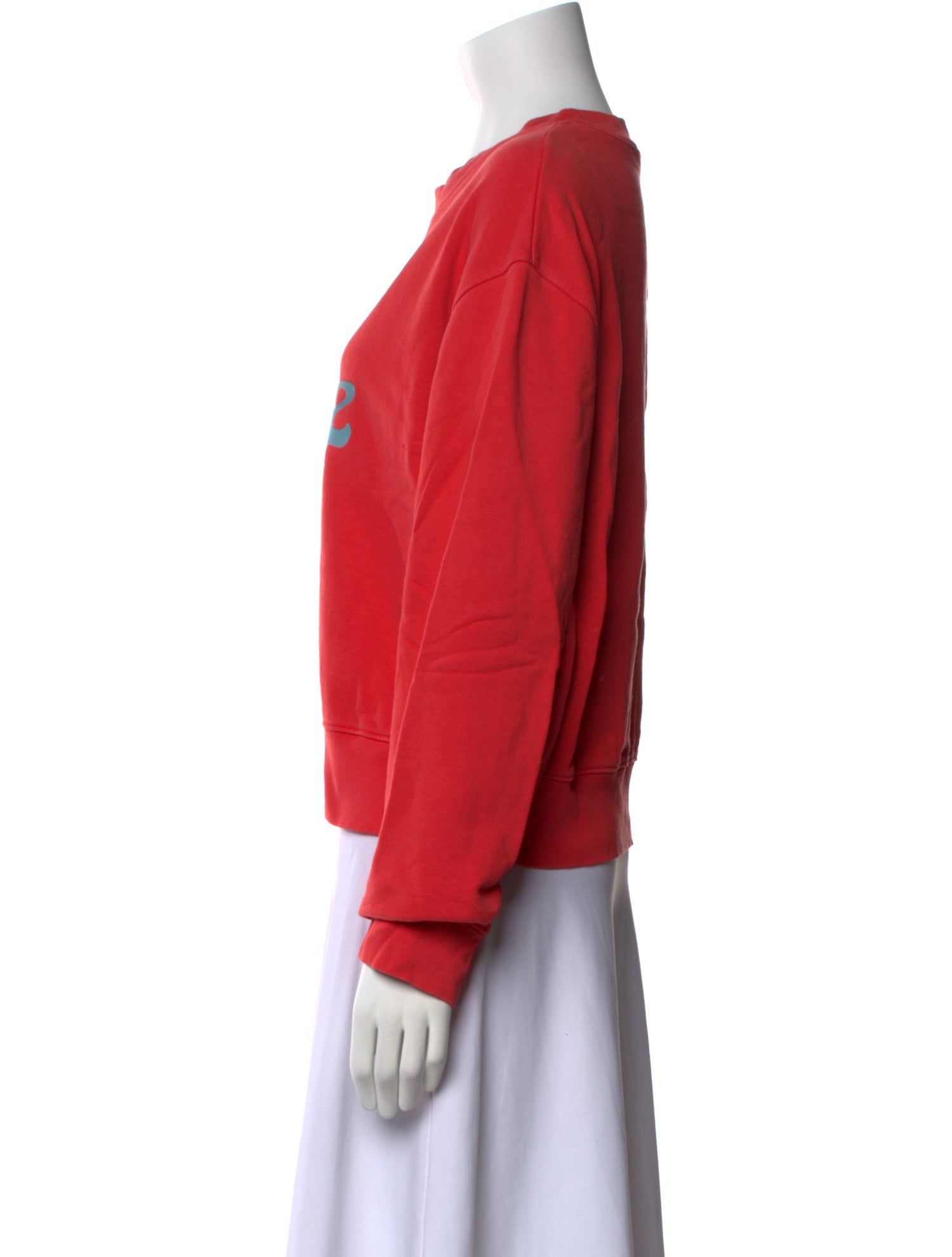 FRAME Graphic Print Crew Neck Sweatshirt