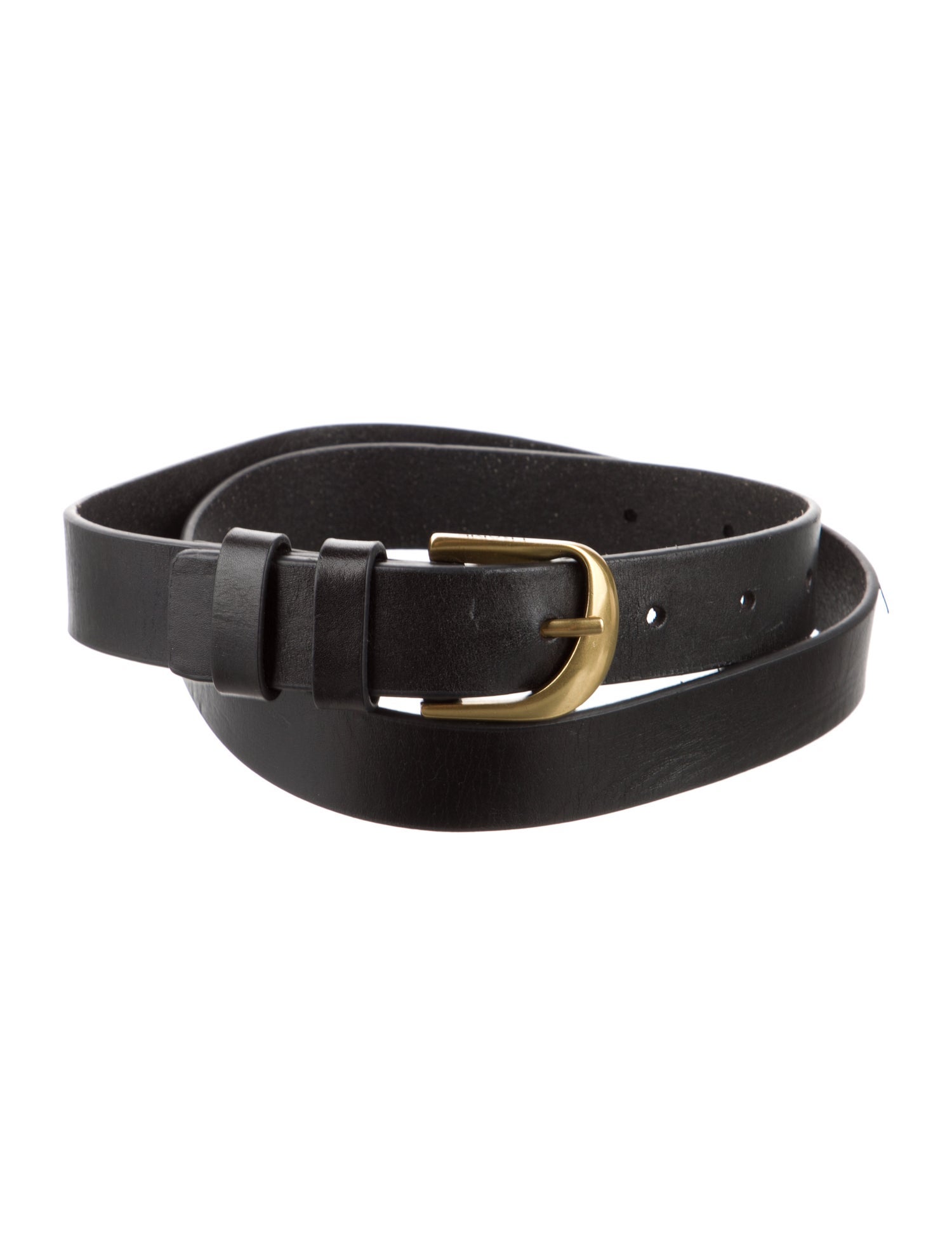 FRAME Skinny Leather Waist Belt