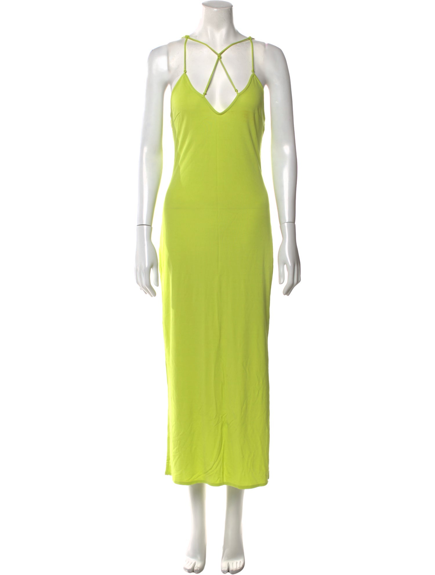 FRAME V-Neck Long Dress