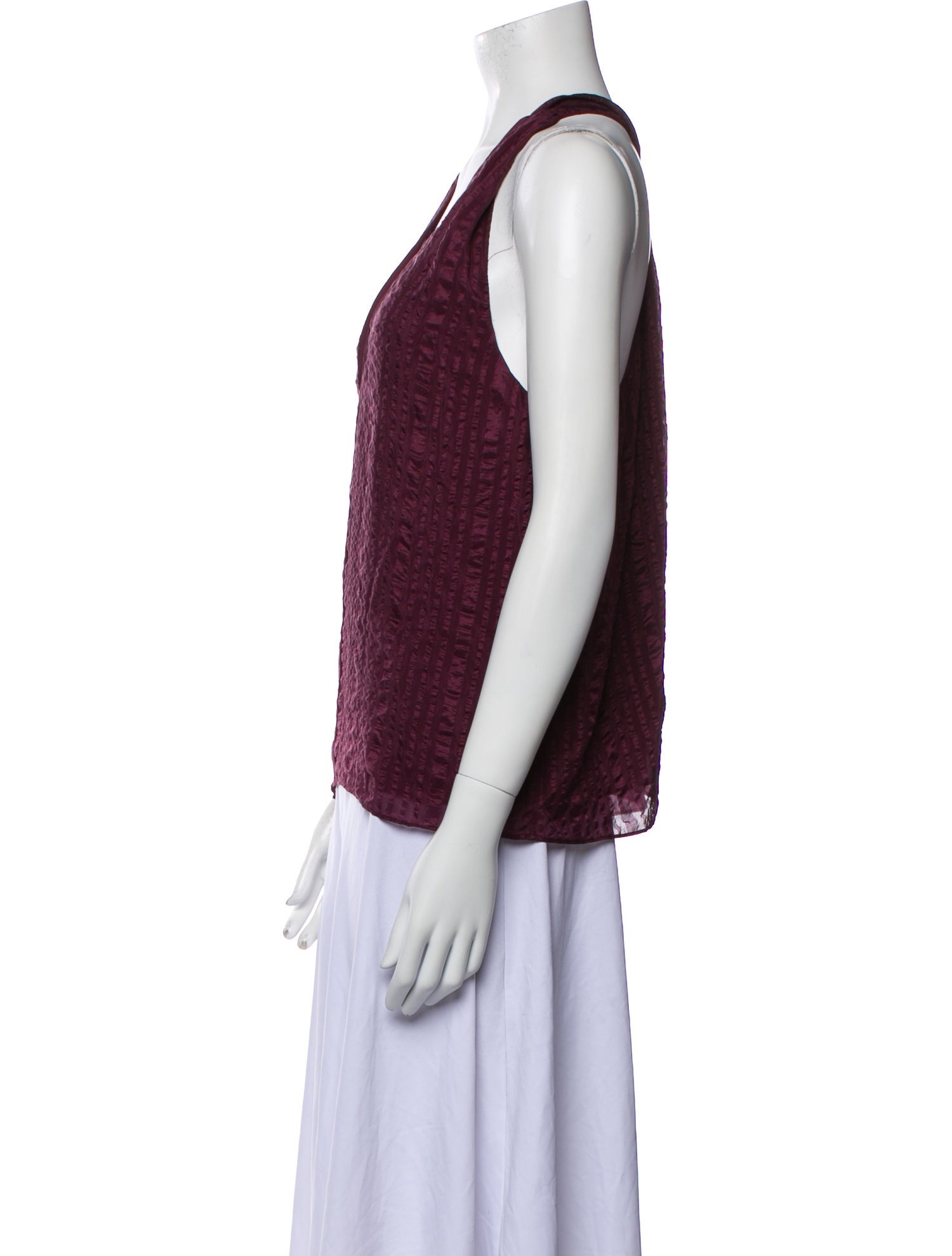 FRAME Silk V-Neck Top