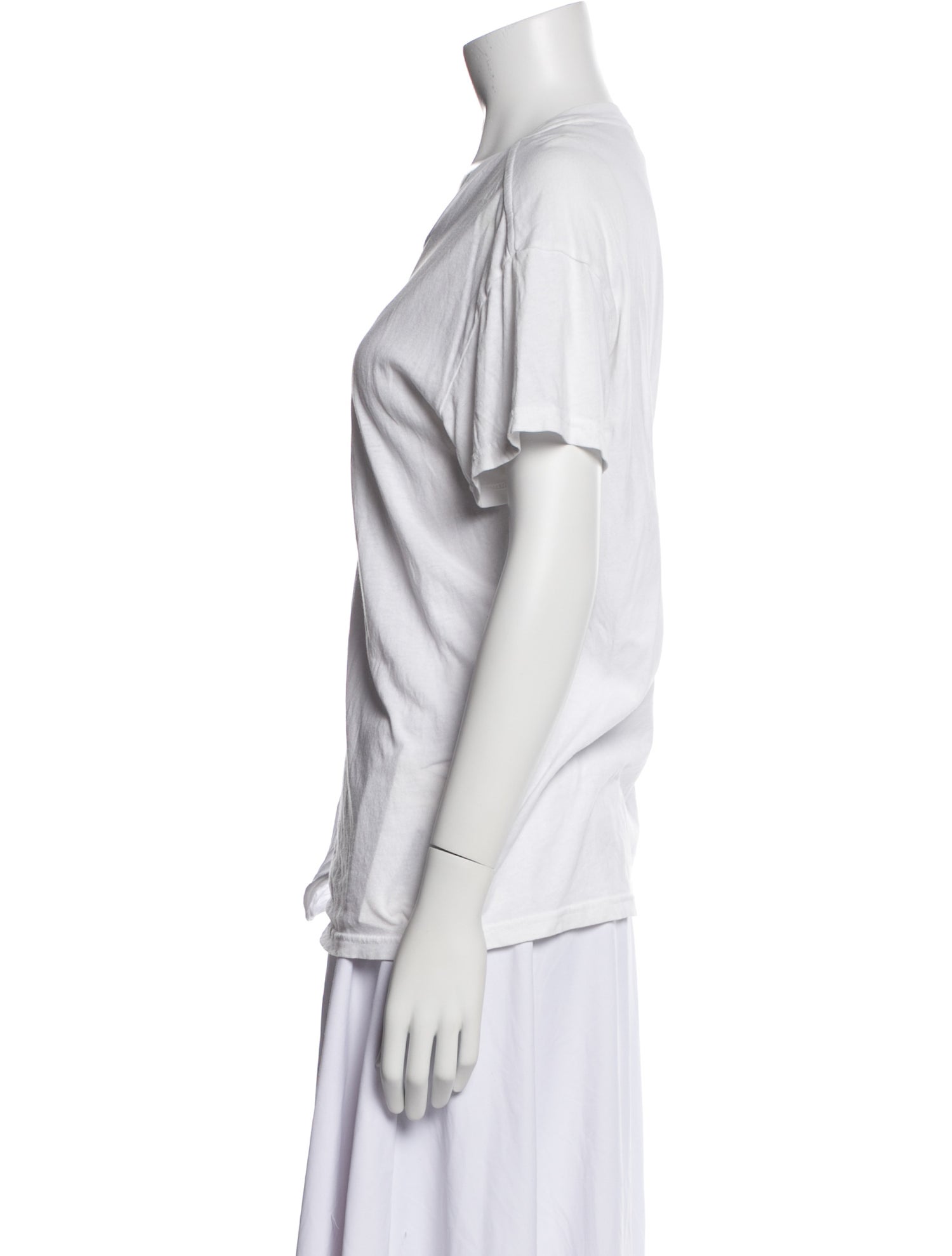 FRAME Scoop Neck Short Sleeve T-Shirt