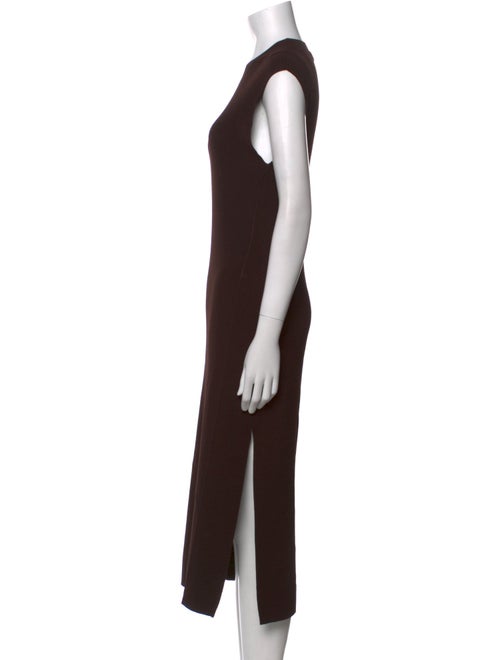 FRAME Crew Neck Midi Length Dress