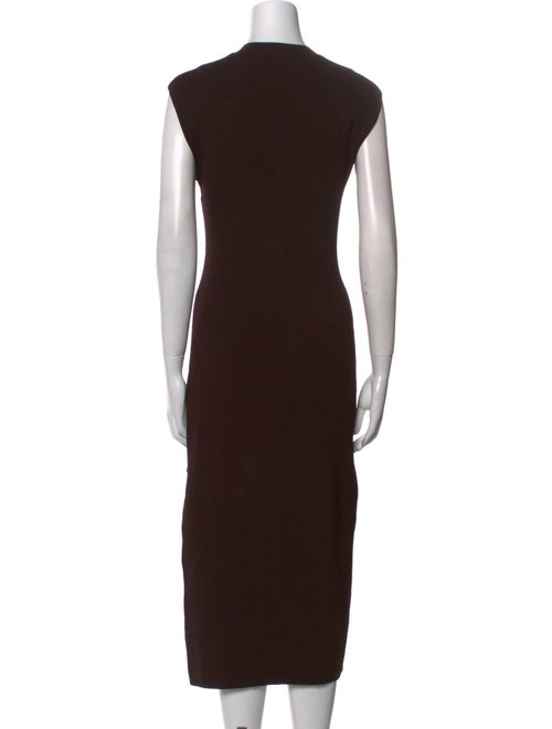 FRAME Crew Neck Midi Length Dress