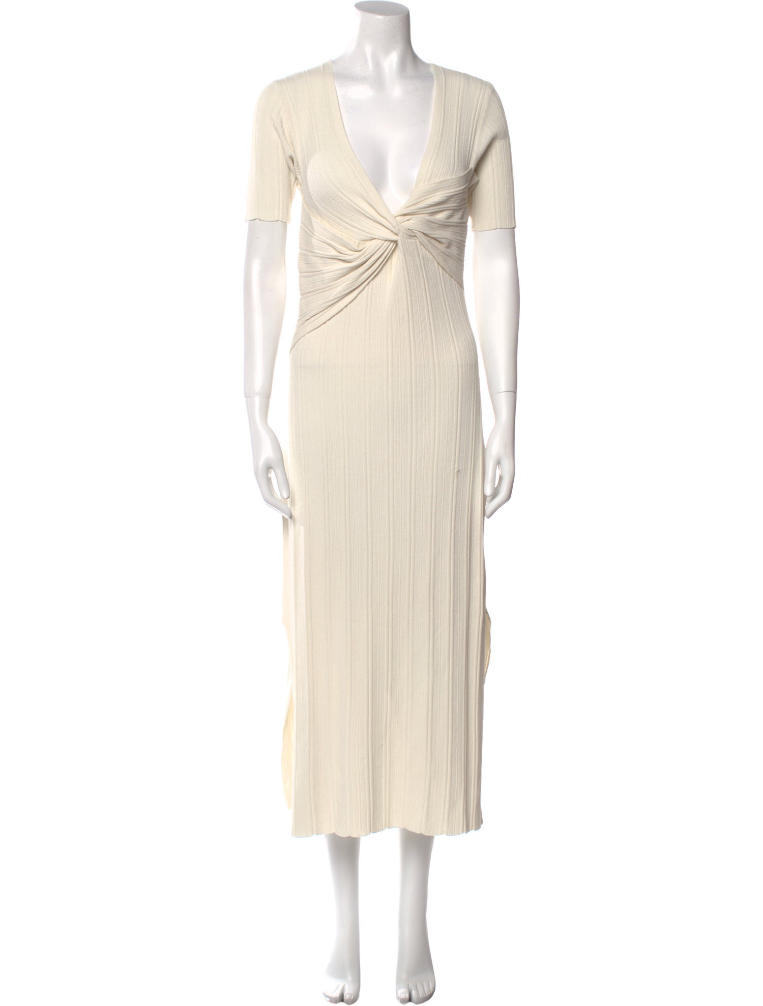 FRAME V-Neck Long Dress