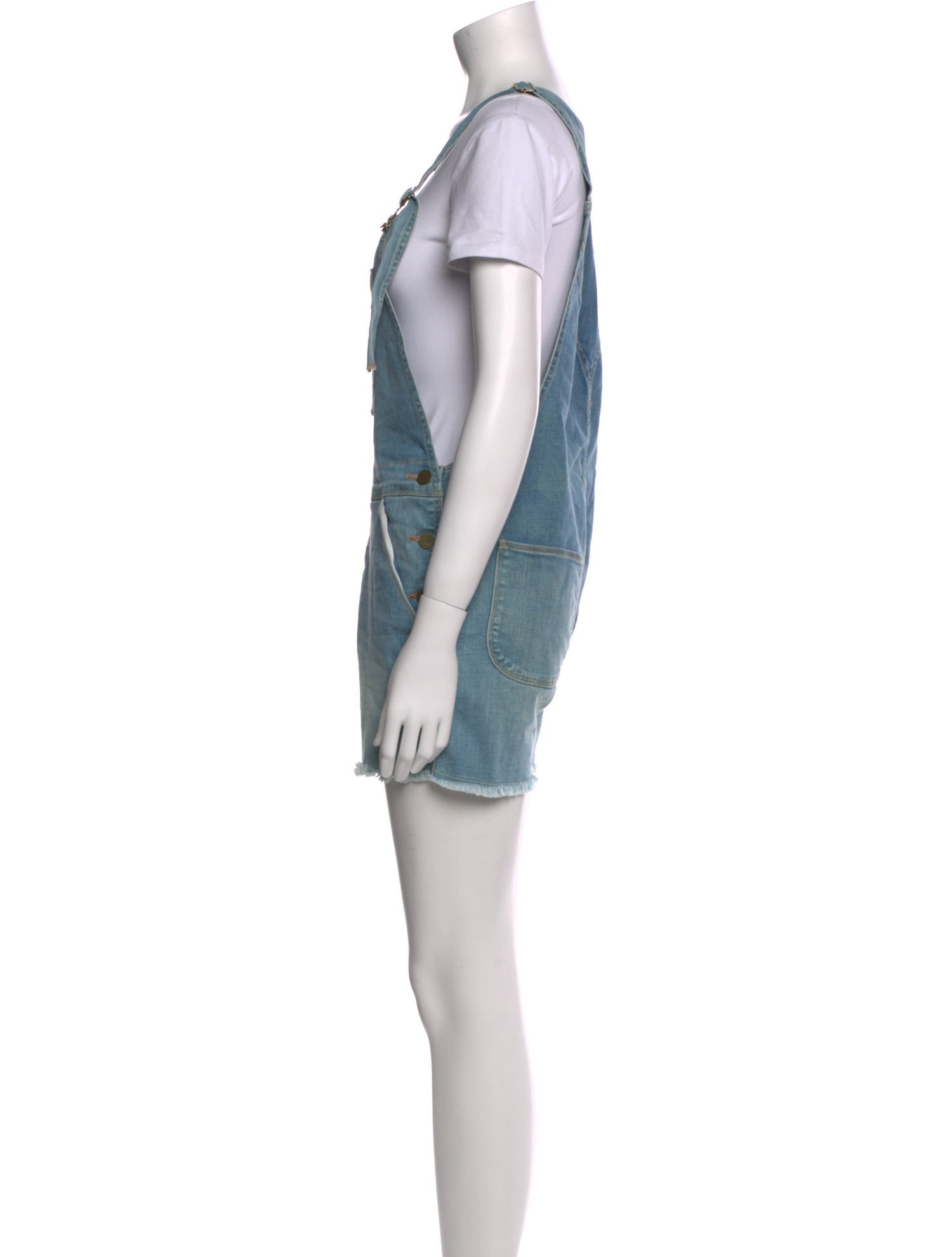 FRAME Square Neckline Overalls