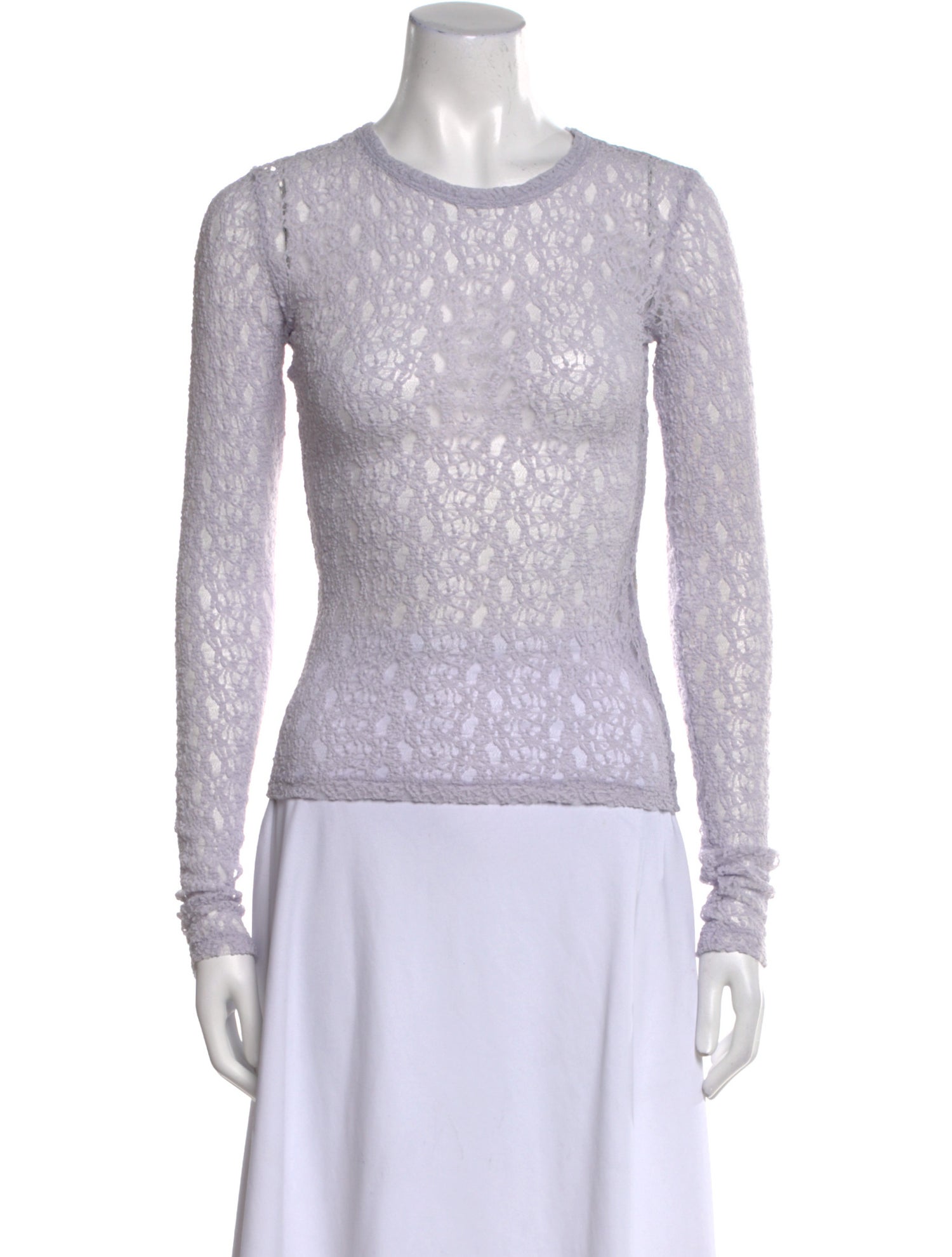 FRAME Crew Neck Long Sleeve Top