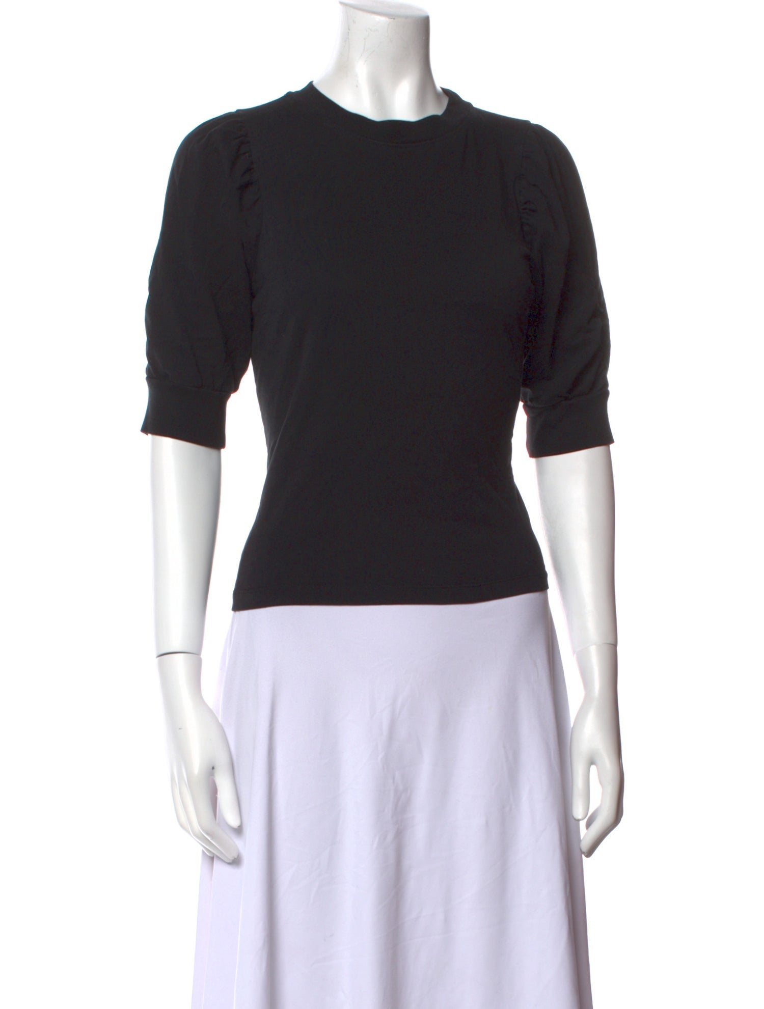 FRAME Crew Neck Three-Quarter Sleeve T-Shirt