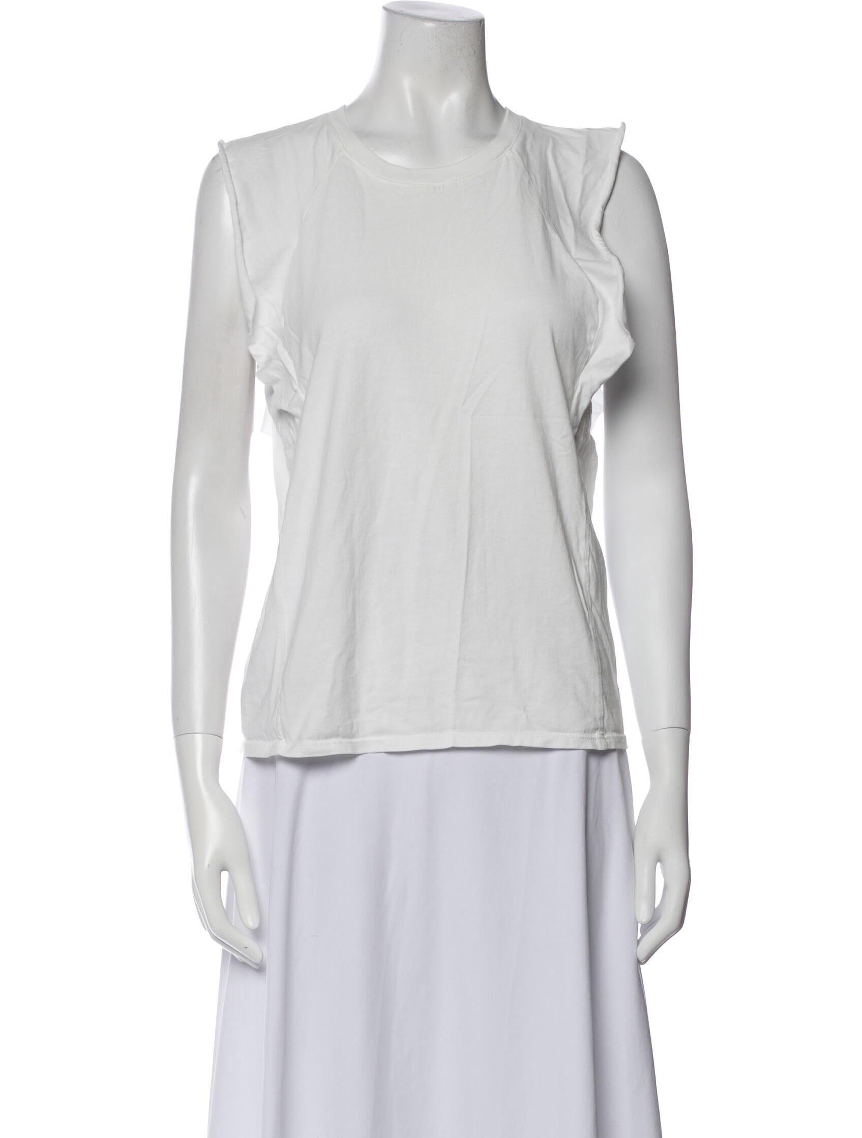 FRAME Scoop Neck Sleeveless Top