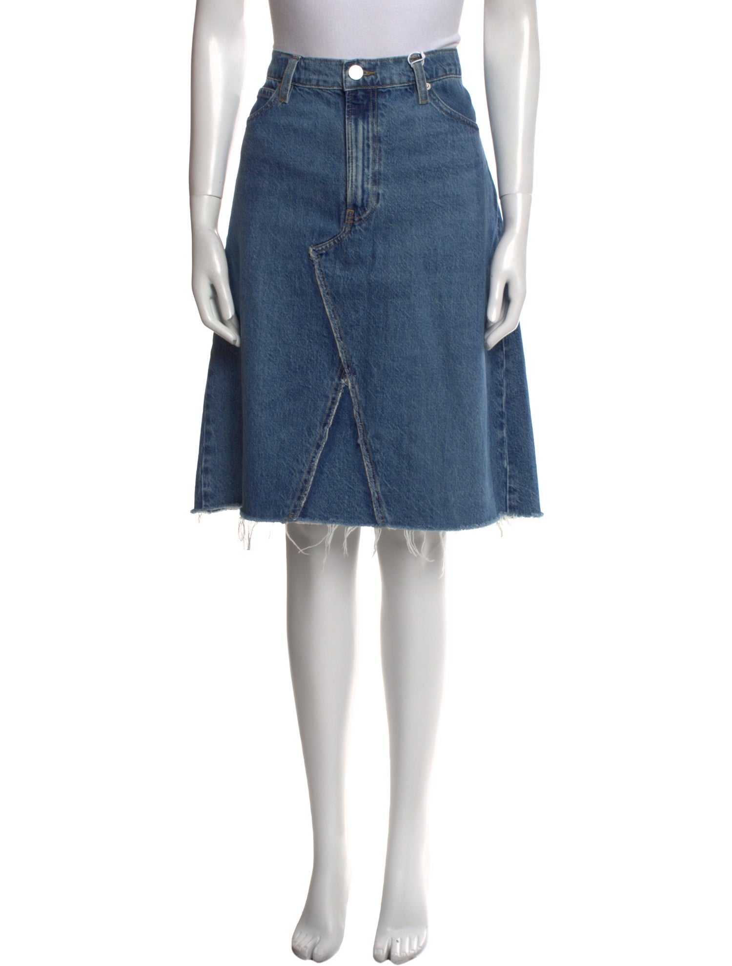 FRAME Distressed Accents Knee-Length Skirt w/ Tags