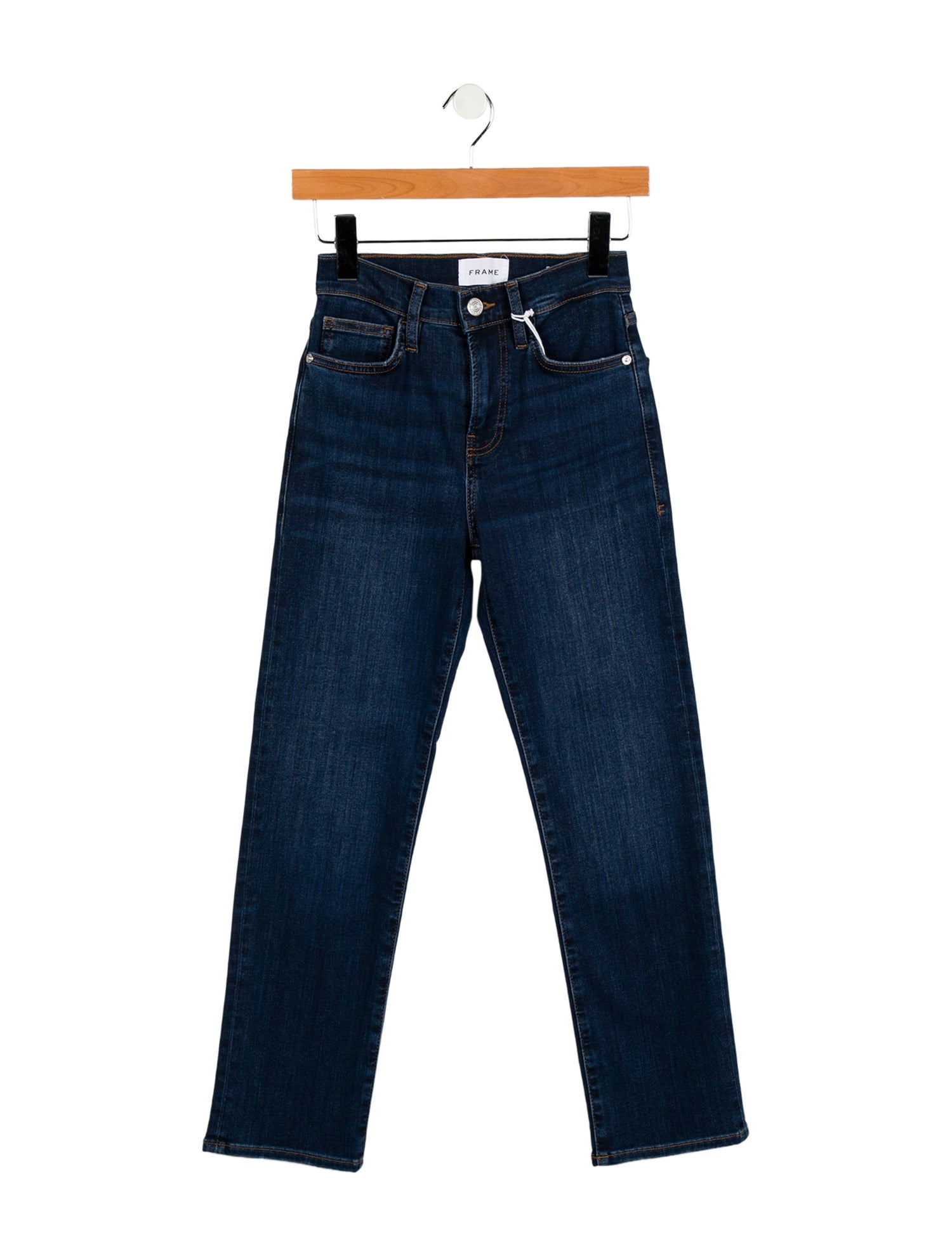FRAME High-Rise Straight Leg Jeans w/ Tags