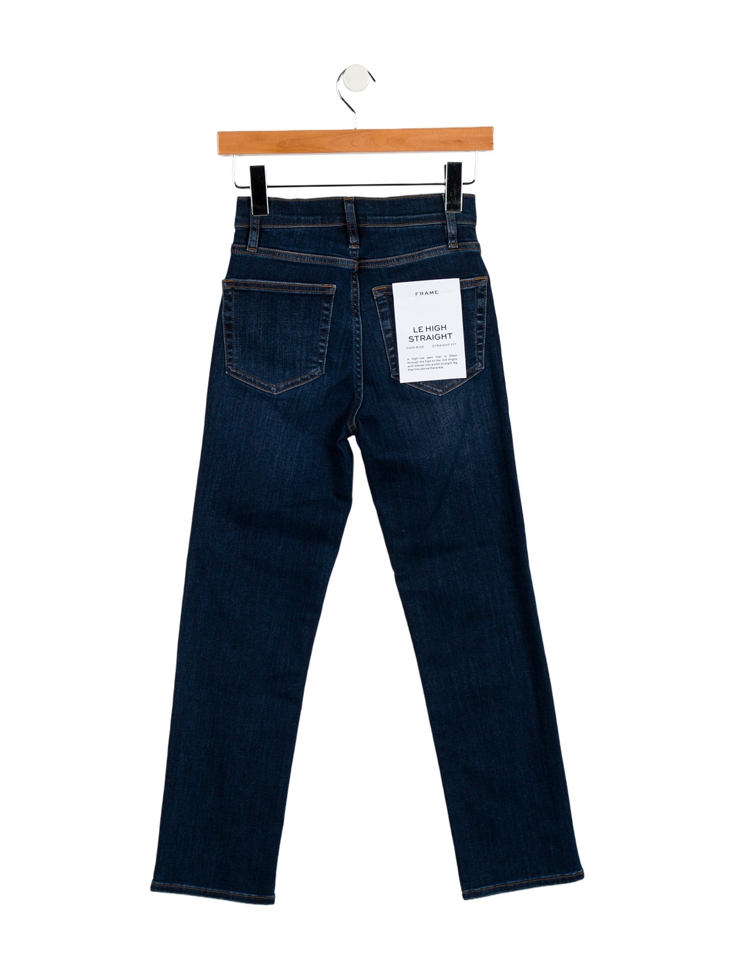 FRAME High-Rise Straight Leg Jeans w/ Tags
