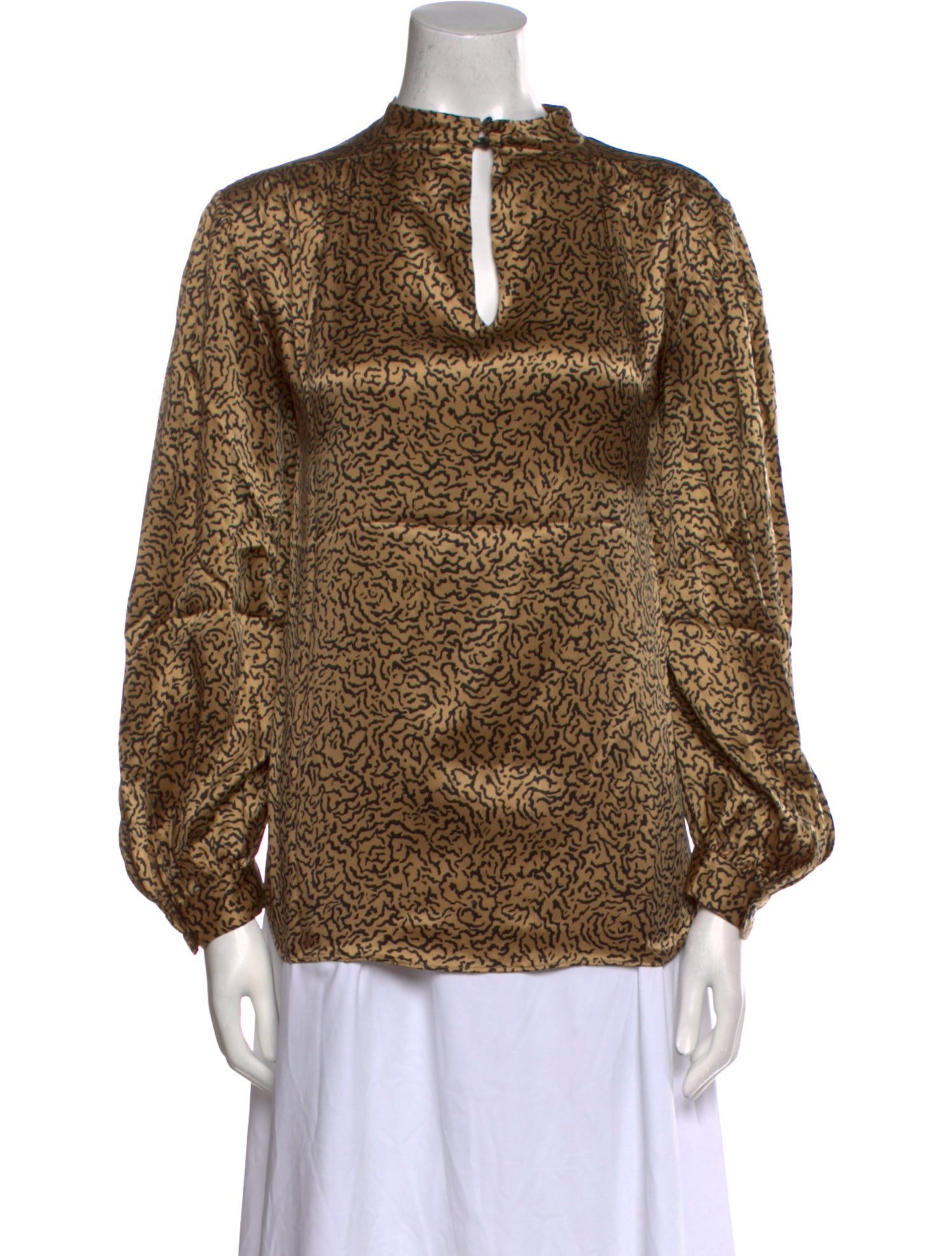 FRAME Silk Printed Blouse